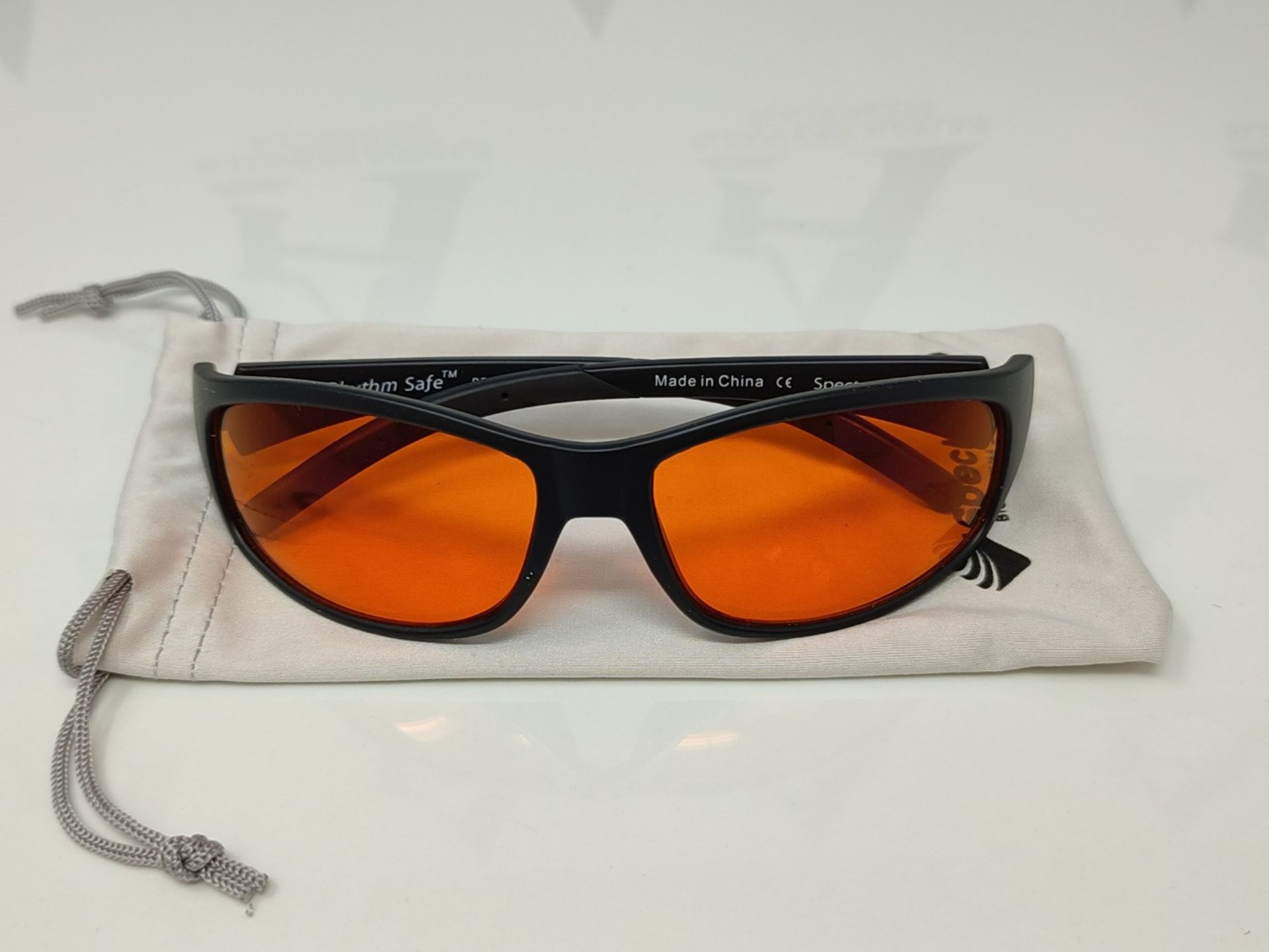 Blue Blocking Amber Glasses for Sleep - Nighttime Eye Wear - Special Orange Tinted Gla - Bild 3 aus 3