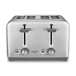 BELLA 4 Slice Toaster with Auto Shut Off, Extra Wide Slots and Removable Drop-Down Cru