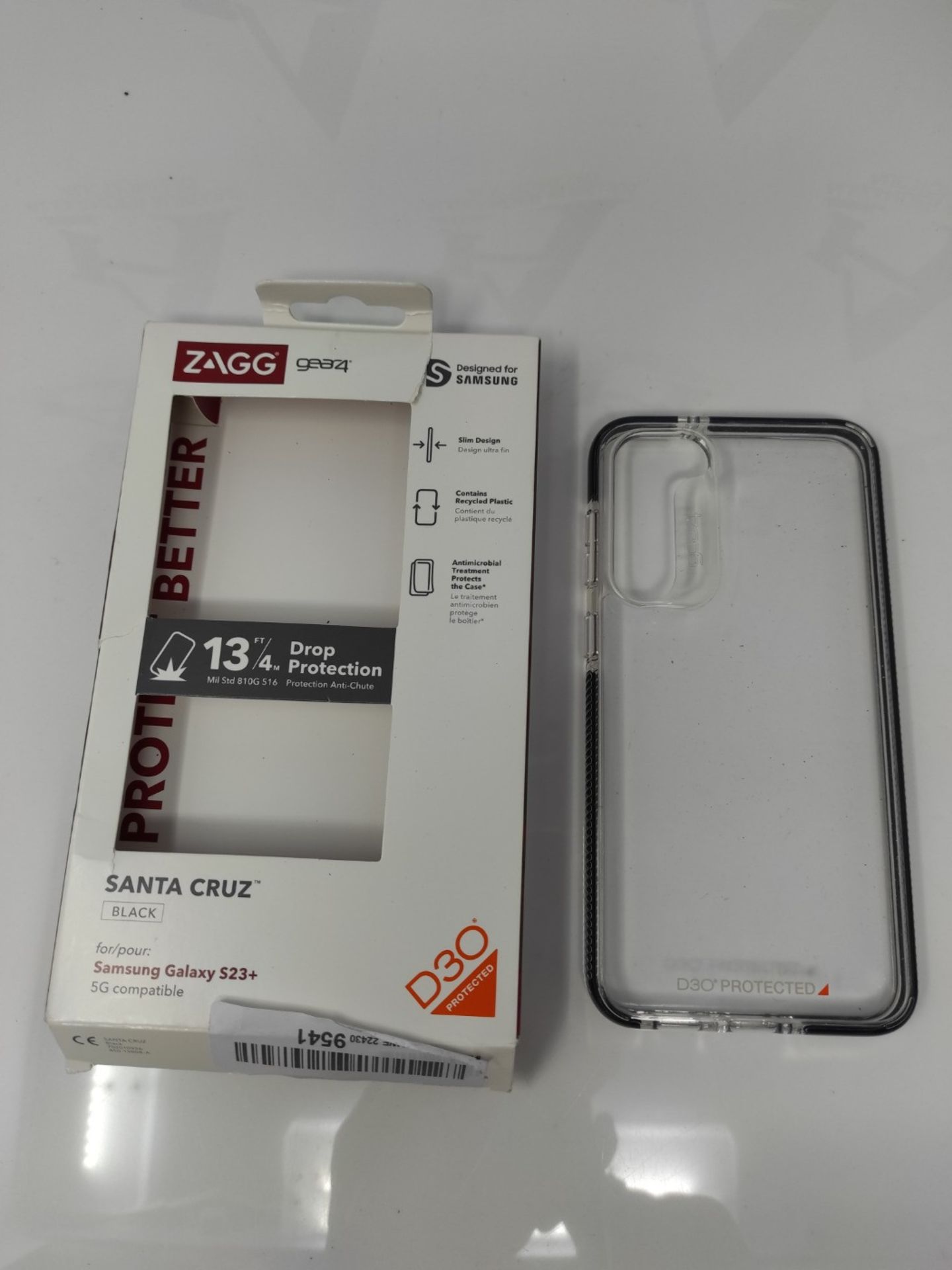 ZAGG Gear4 Santa Cruz D30 Protective Case for Samsung Galaxy S23,+, 6.6in, Slim, Impro - Bild 2 aus 2