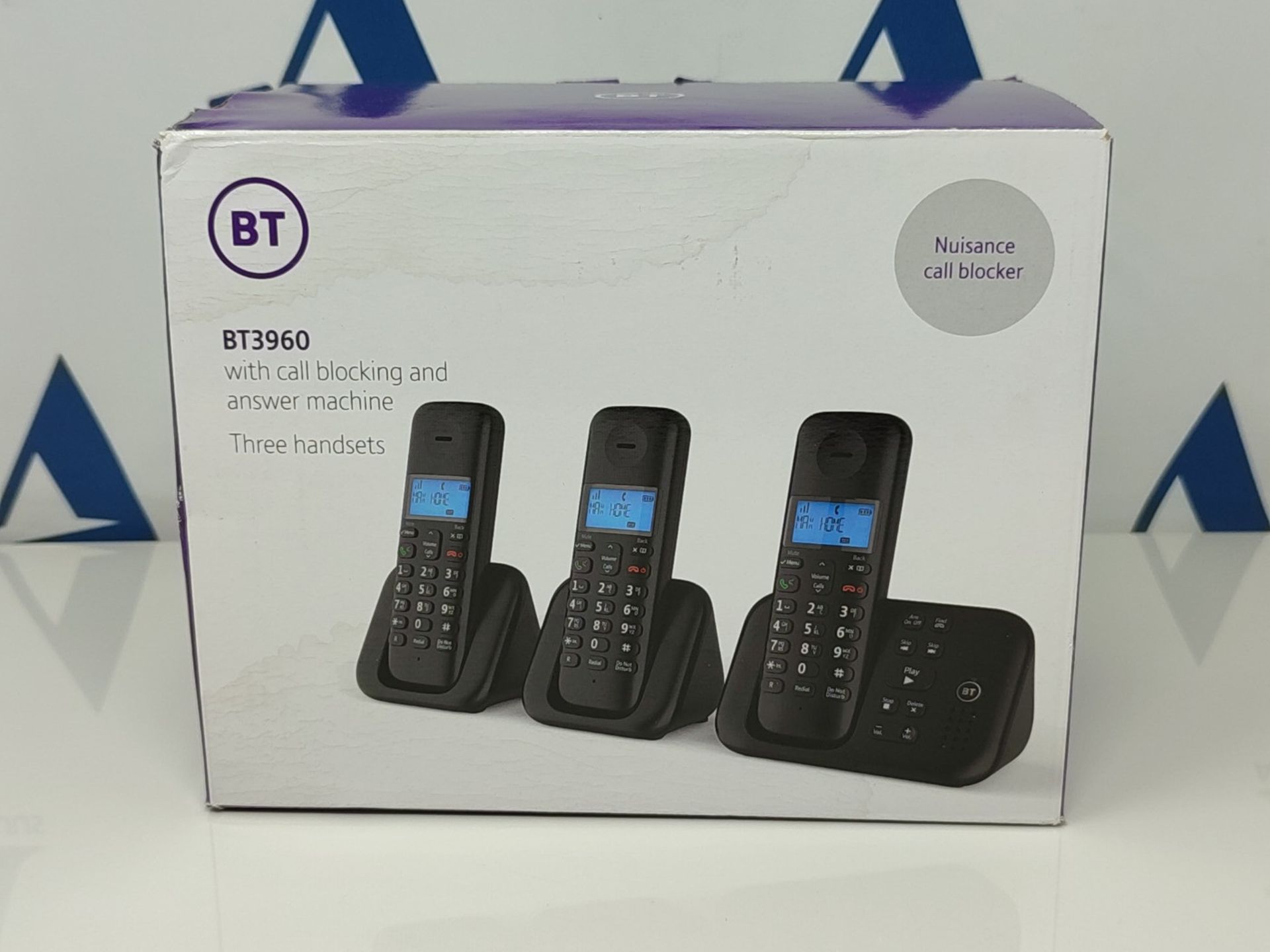 RRP £50.00 BT 3960 Cordless Landline House Phone with Nuisance Call Blocker, Digital Answer Machi - Image 2 of 3