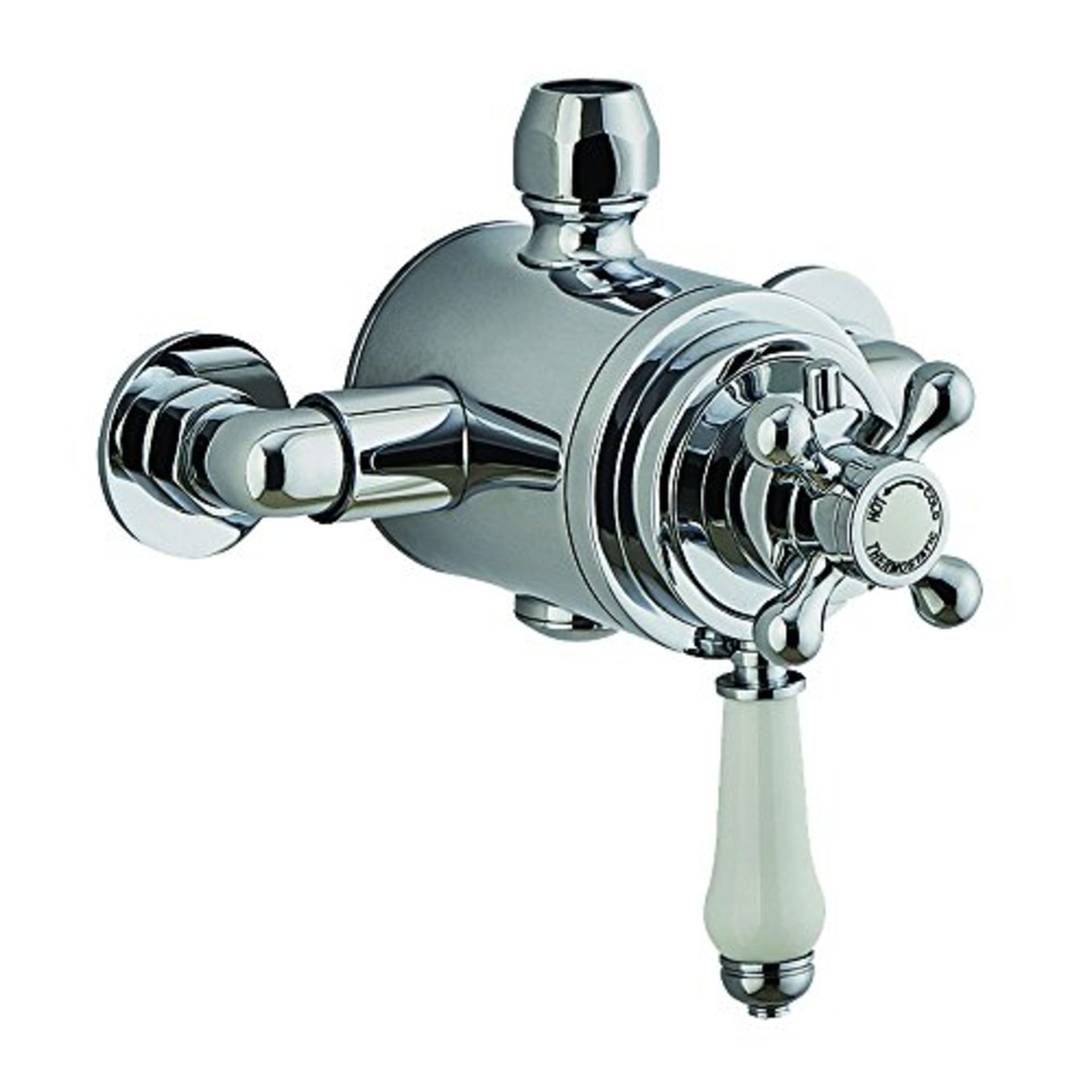 RRP £103.00 Mark Vitow TMV6 Victorian Exposed Thermostatic Shower Mixer, Silver, 13.5 cm*23.5 cm*8