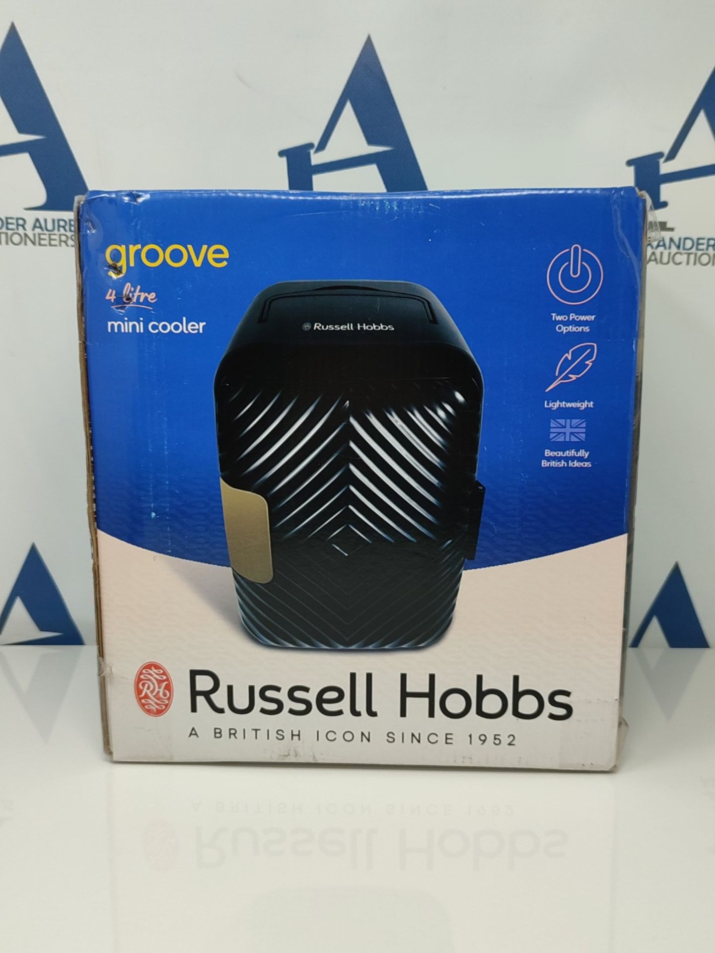 Russell Hobbs Mini Fridge 4L/6 Can Portable Mini Cooler & Warmer for Drinks, Cosmetics - Bild 2 aus 3