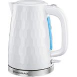 Russell Hobbs 26050 Cordless Electric Kettle - Contemporary Honeycomb Design with Fast