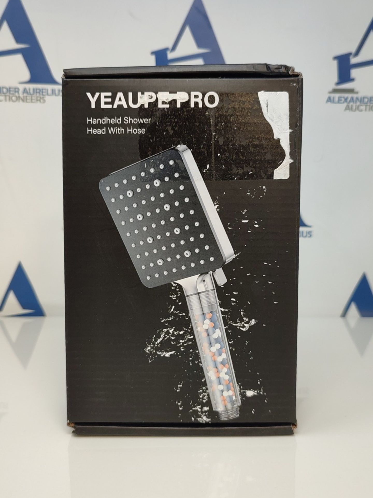 Shower Head and Hose 1.6M with Filter - YEAUPE PRO Square High Pressure Bathroom Showe - Image 2 of 3