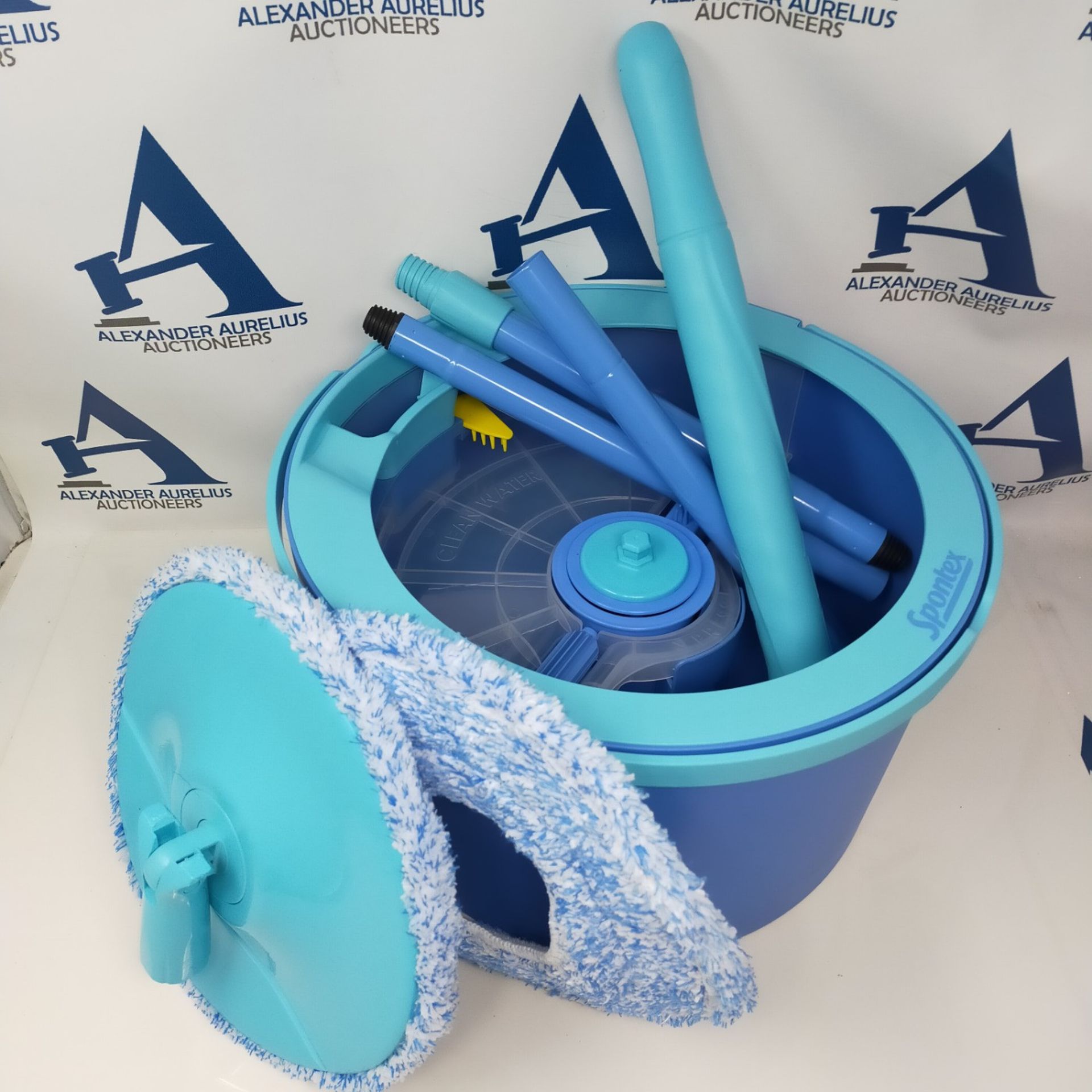 Spontex Aqua Revolution System X'tra Floor Mop and Bucket Set  Separates Clean & Di - Image 3 of 3