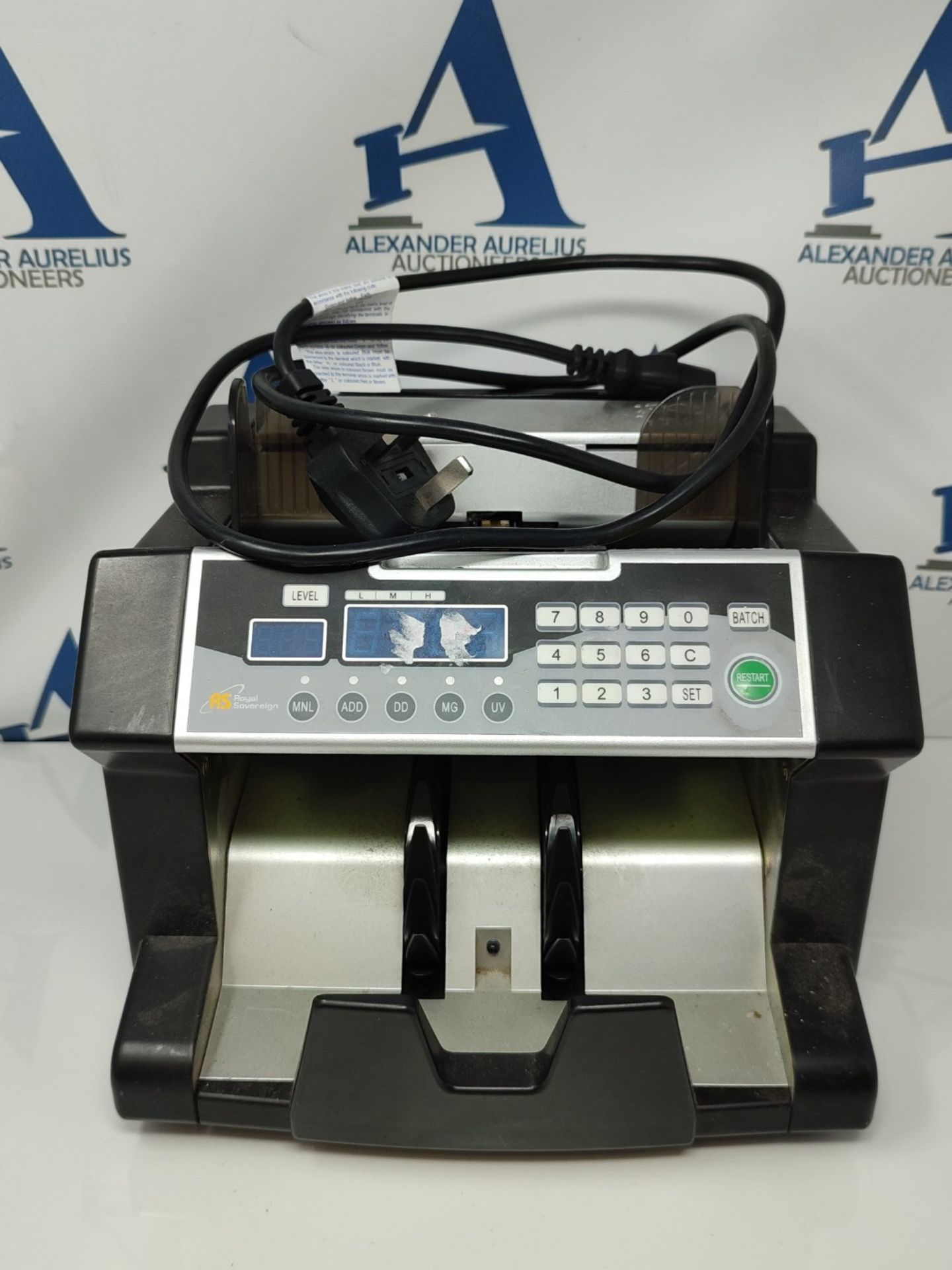 RRP £190.00 Royal Sovereign High Speed Bill Counter With UV, MG, IR Counterfeit Bill Detector & Fr - Image 2 of 3