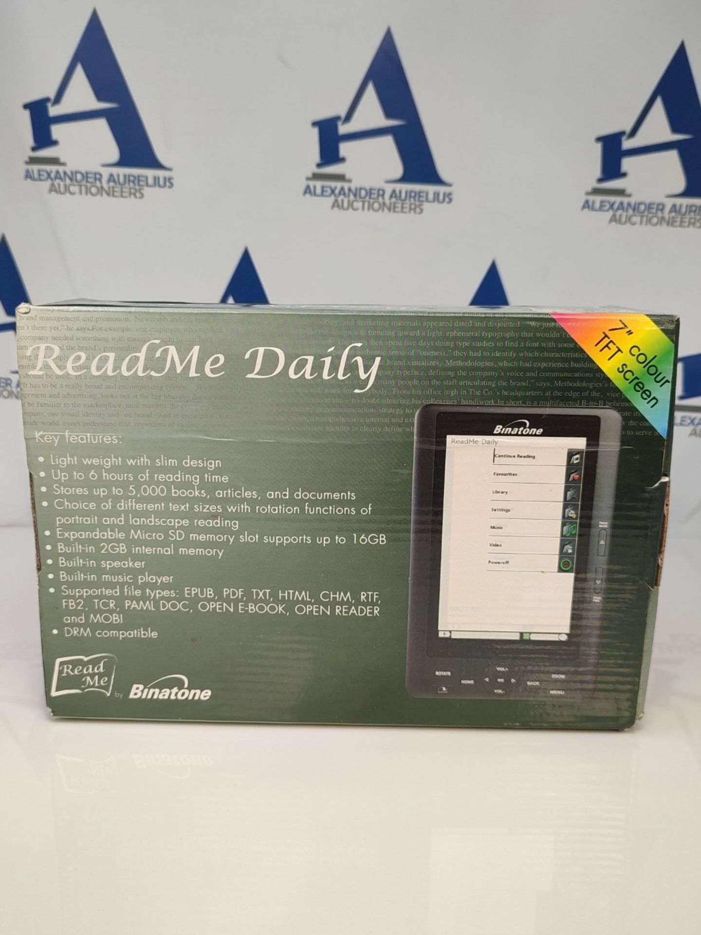 Binatone ReadMe Daily Ebook Reader Model 2282 - Image 2 of 3
