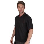 Lee Cooper Men's Polo Shirt, Black, L