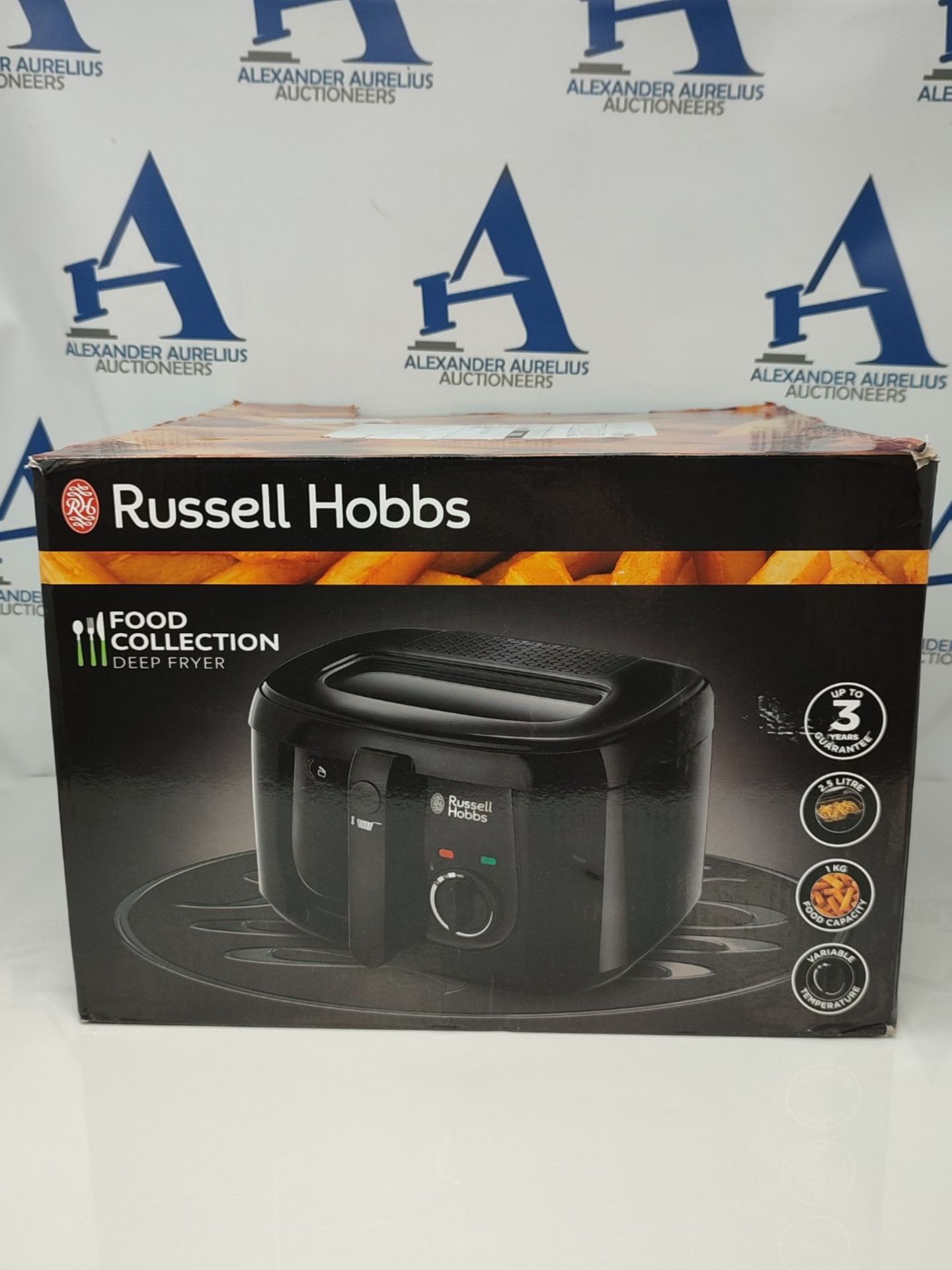 Russell Hobbs Electric Deep Fat Fryer, 2.5L capacity/can cook 1kg food, Carbon odour f - Image 2 of 3