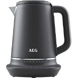 RRP £103.00 AEG Gourmet 7 Digital Temperature Control Kettle, 1.7 Litres, Lime Scale Filter, Auto