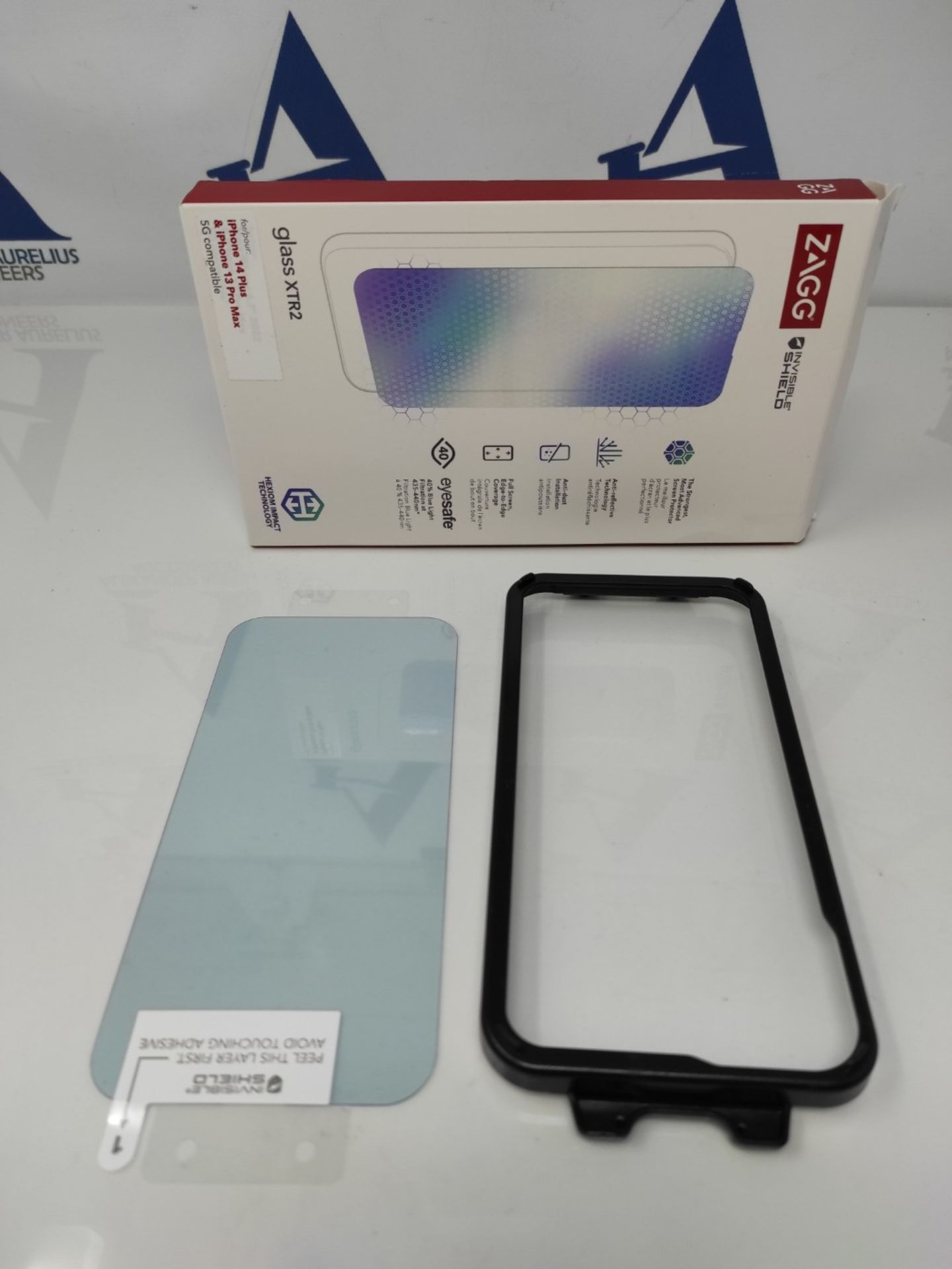 ZAGG InvisibleShield Glass XTR2 Screen Protector for iPhone 14/13 Pro Max, Tempered Gl - Image 2 of 2