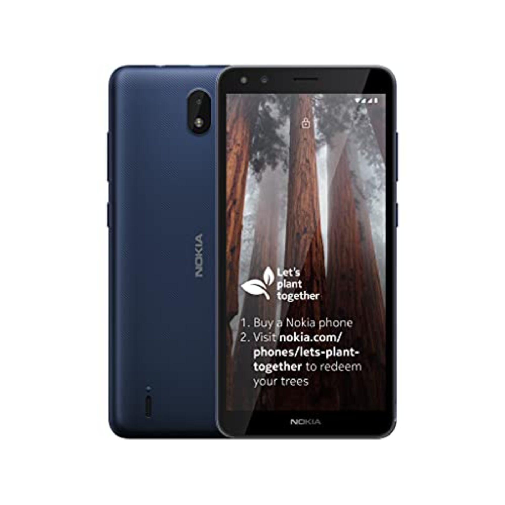 RRP £77.00 Nokia C01 Plus 5.45 Inch Android (Go Edition) UK SIM Free Smartphone with 1 GB RAM and
