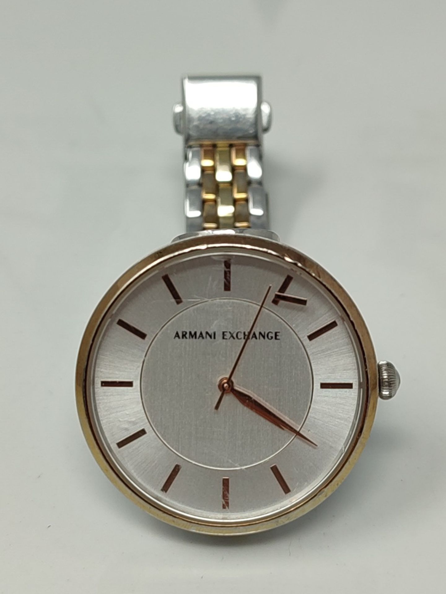 RRP £149.00 Armani Exchange Watch for Women, Three Hand Movement, 38 mm Silver Stainless Steel Cas - Image 2 of 3