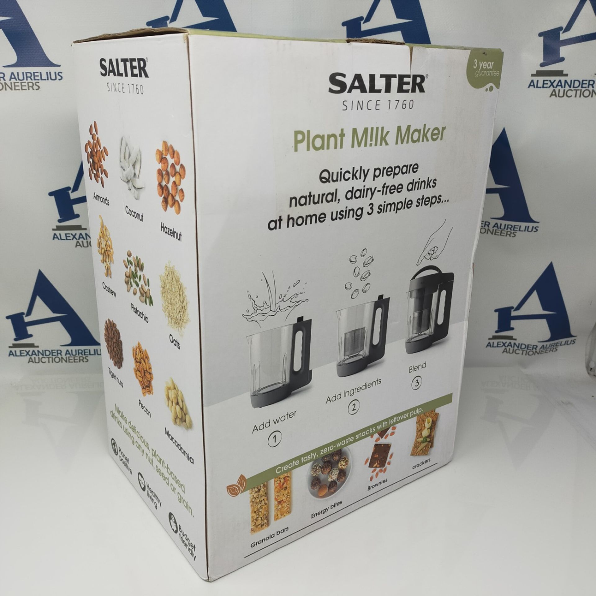 RRP £62.00 Salter EK5258 Plant Milk Maker - Nutrient-Rich Plant & Dairy-Free, 1.6L Vegan Nut Milk - Image 2 of 3