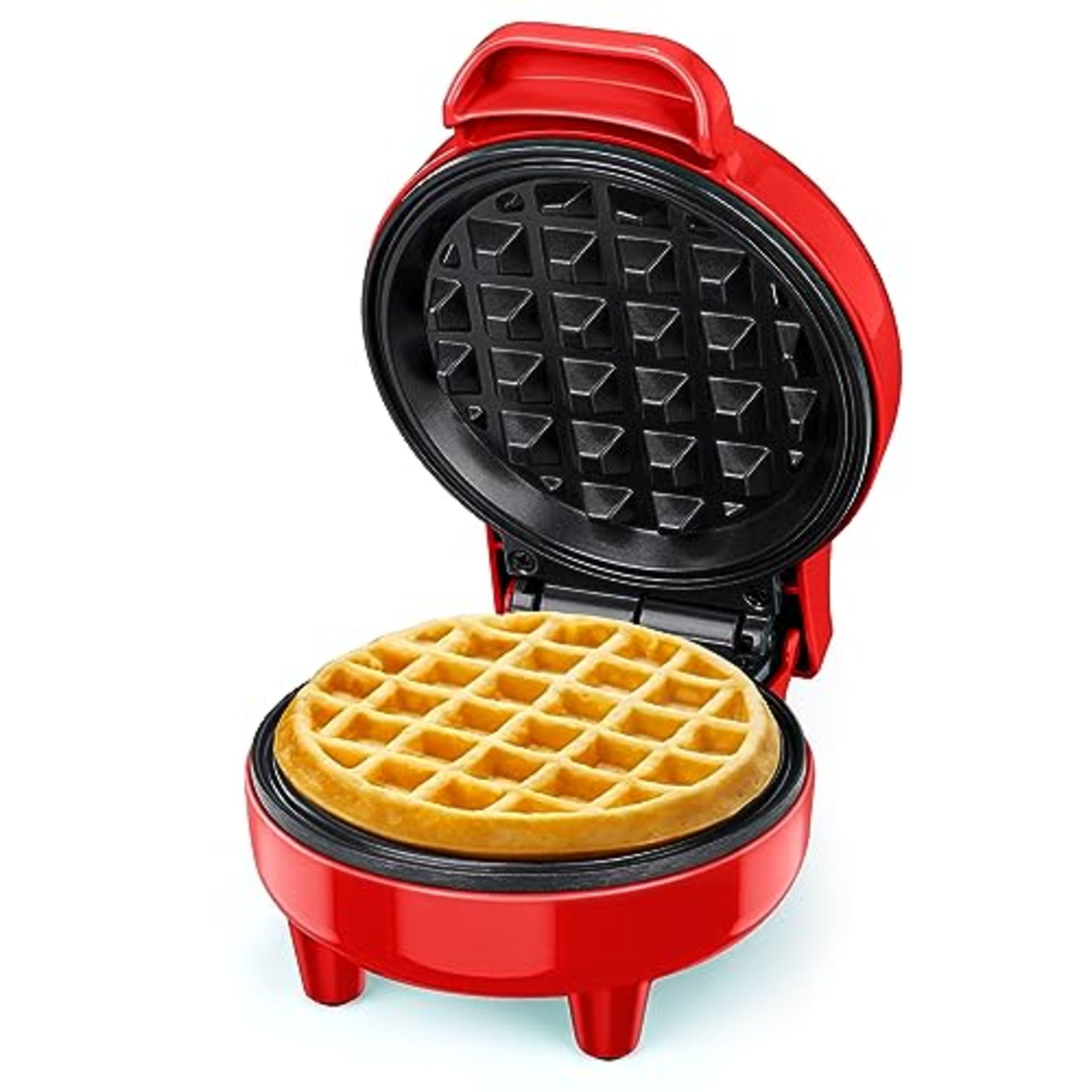 Tiastar ABW59 Mini Waffle Maker, Power/Ready Indicator Light, Non Stick Coating, 550 W