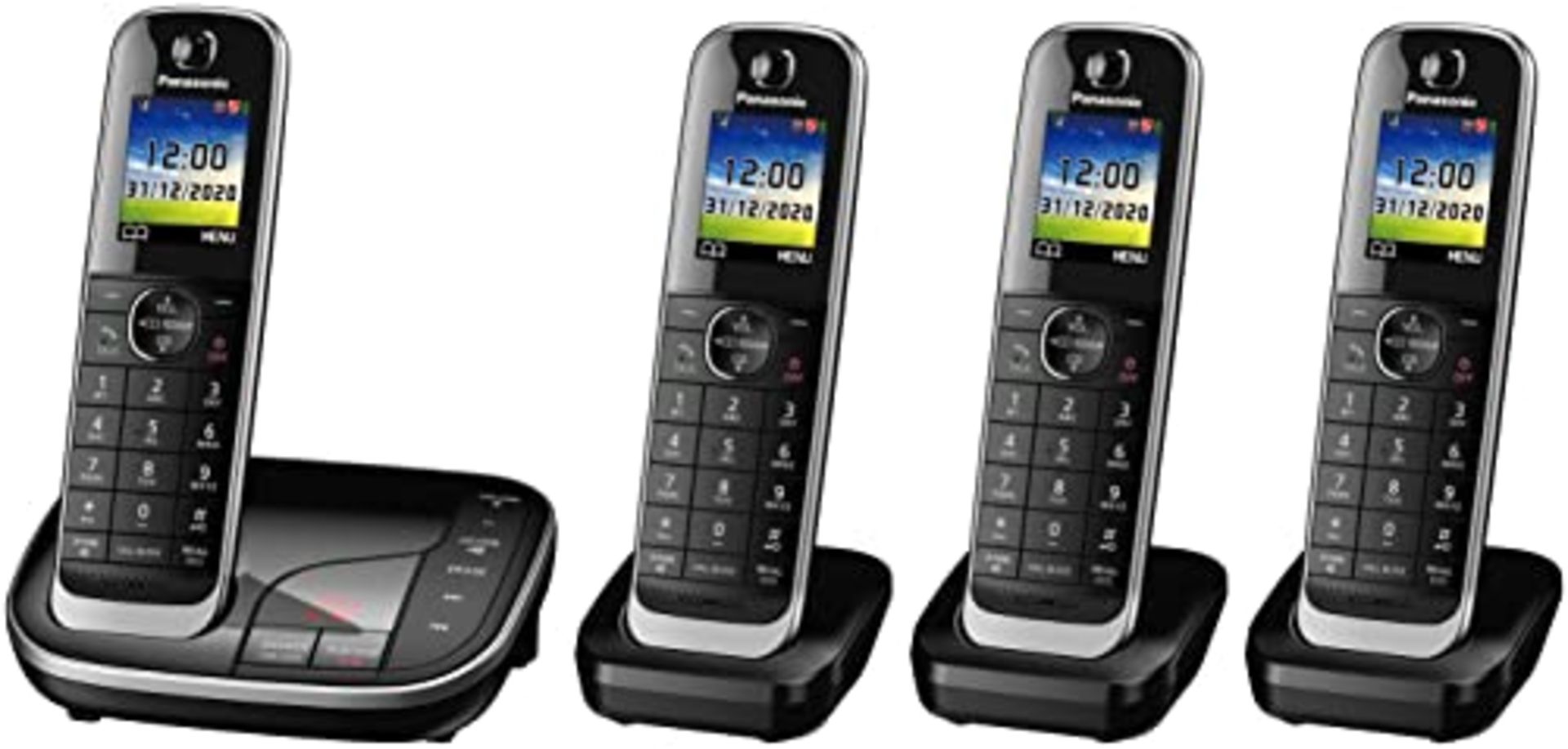 RRP £140.00 Panasonic KX-TGJ424 Digital Cordless Telephone Quad Pack