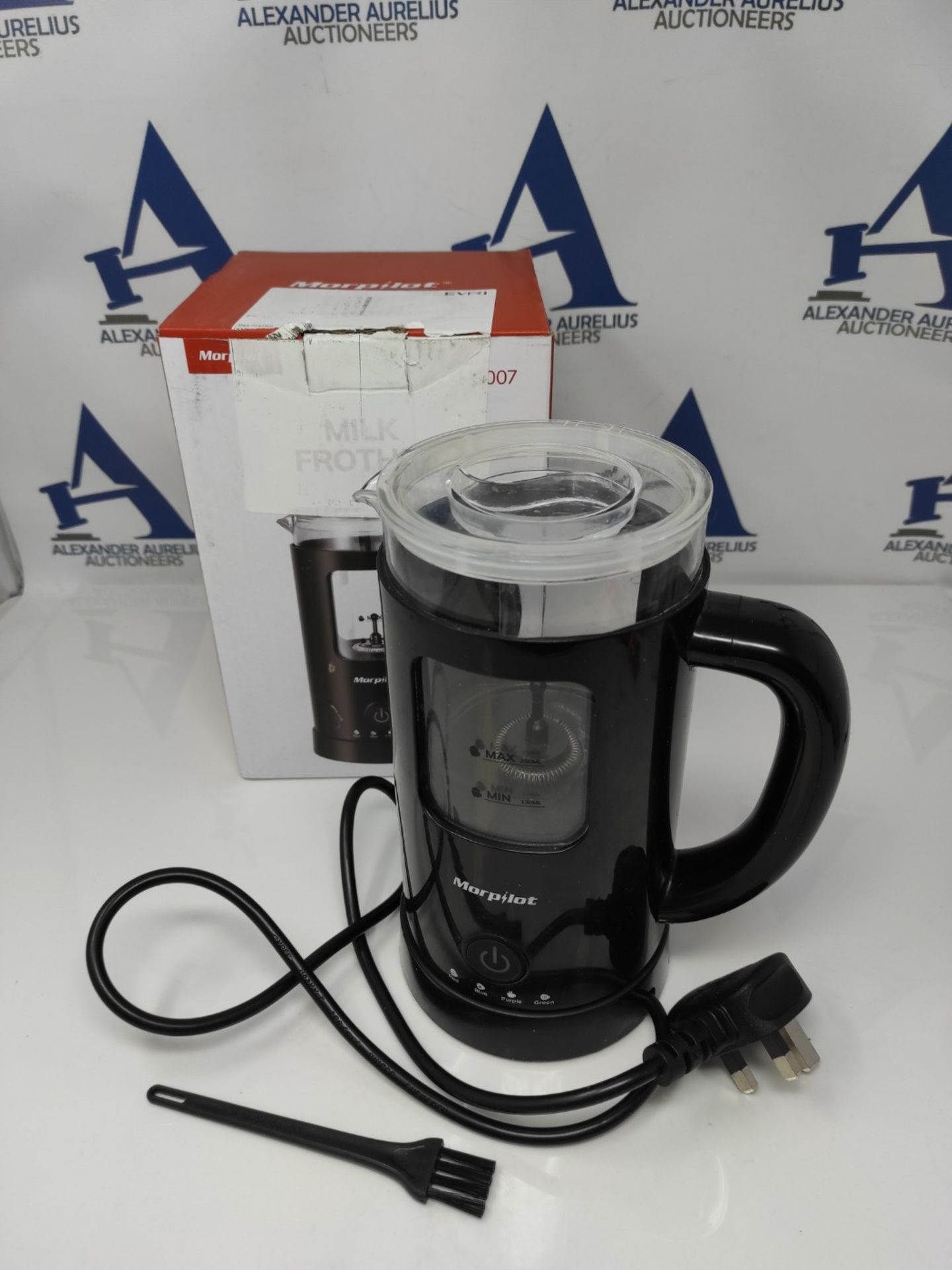 Milk Frother, Morpilot 4 in 1 Automatic Coffee Frother, Glass Material, 600ml Large Ca - Bild 2 aus 2