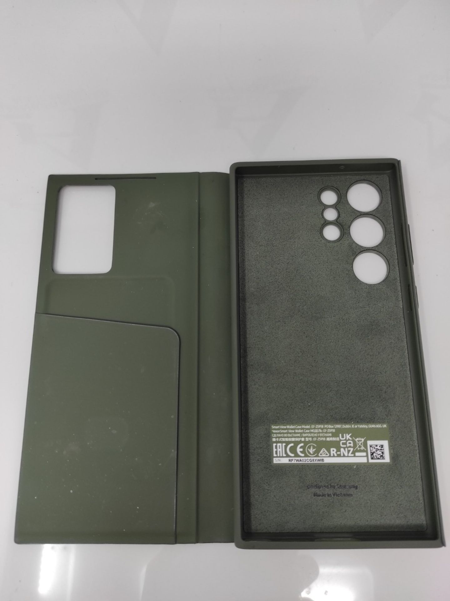 Samsung Galaxy S23 Ultra Smart View Wallet Case Khaki - Image 2 of 3