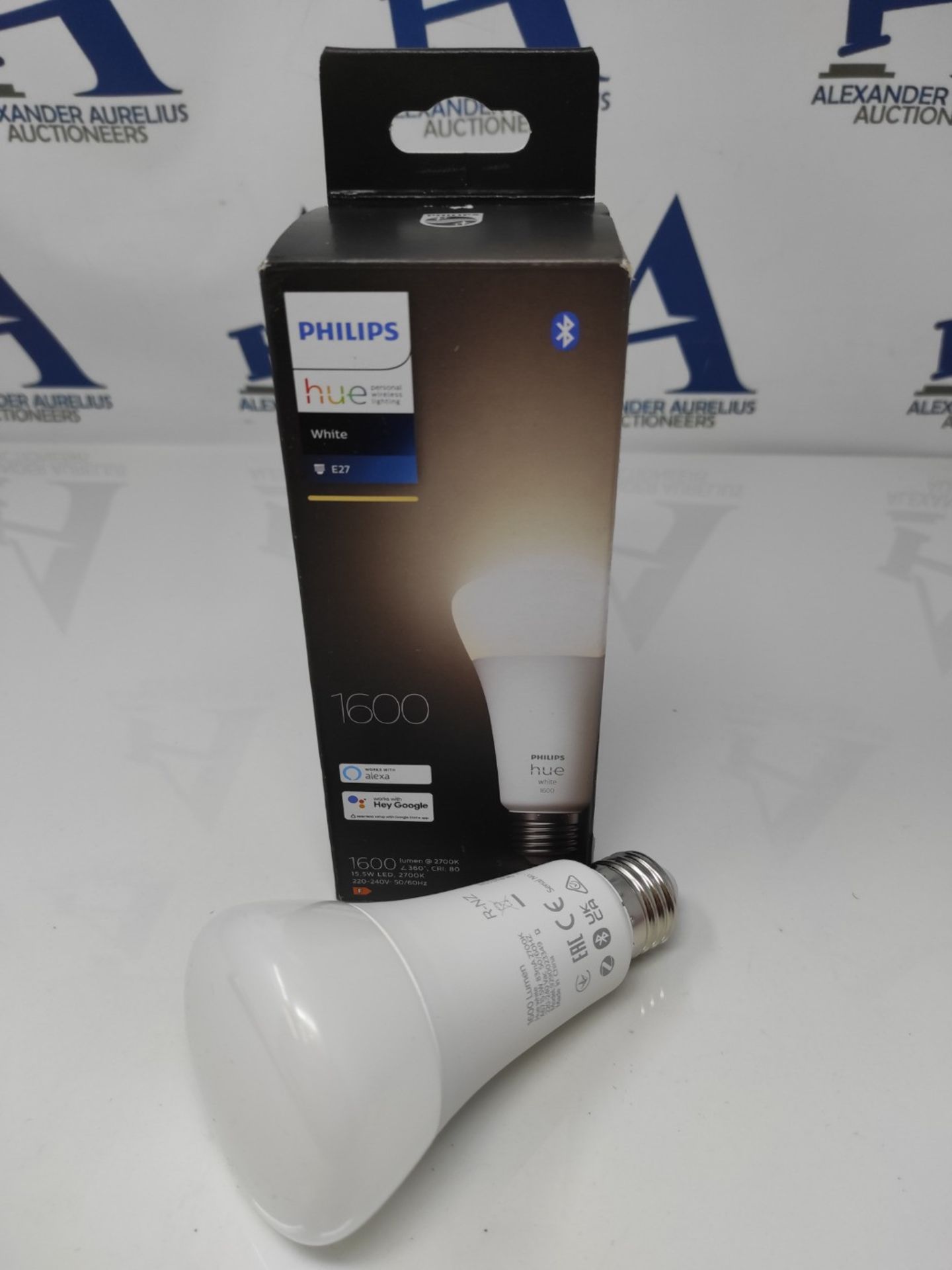 Philips Hue NEW White Smart Light Bulb 100W - 1600 Lumen [E27 Edison Screw] With Bluet - Image 2 of 2