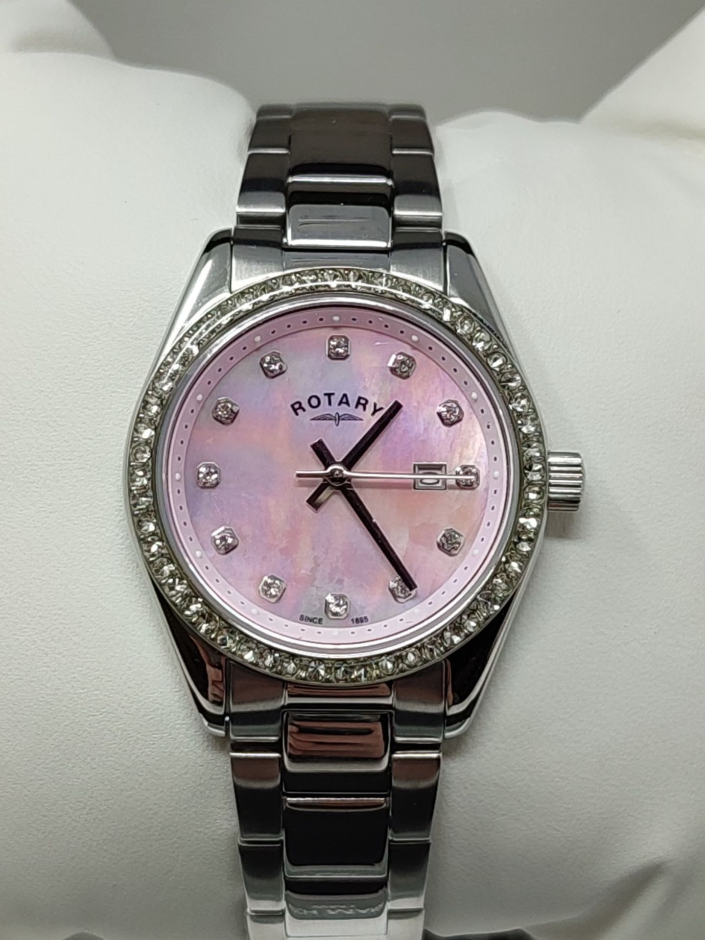 RRP £94.00 Rotary Ladies Silver Stainless Steel Watch - Image 3 of 3