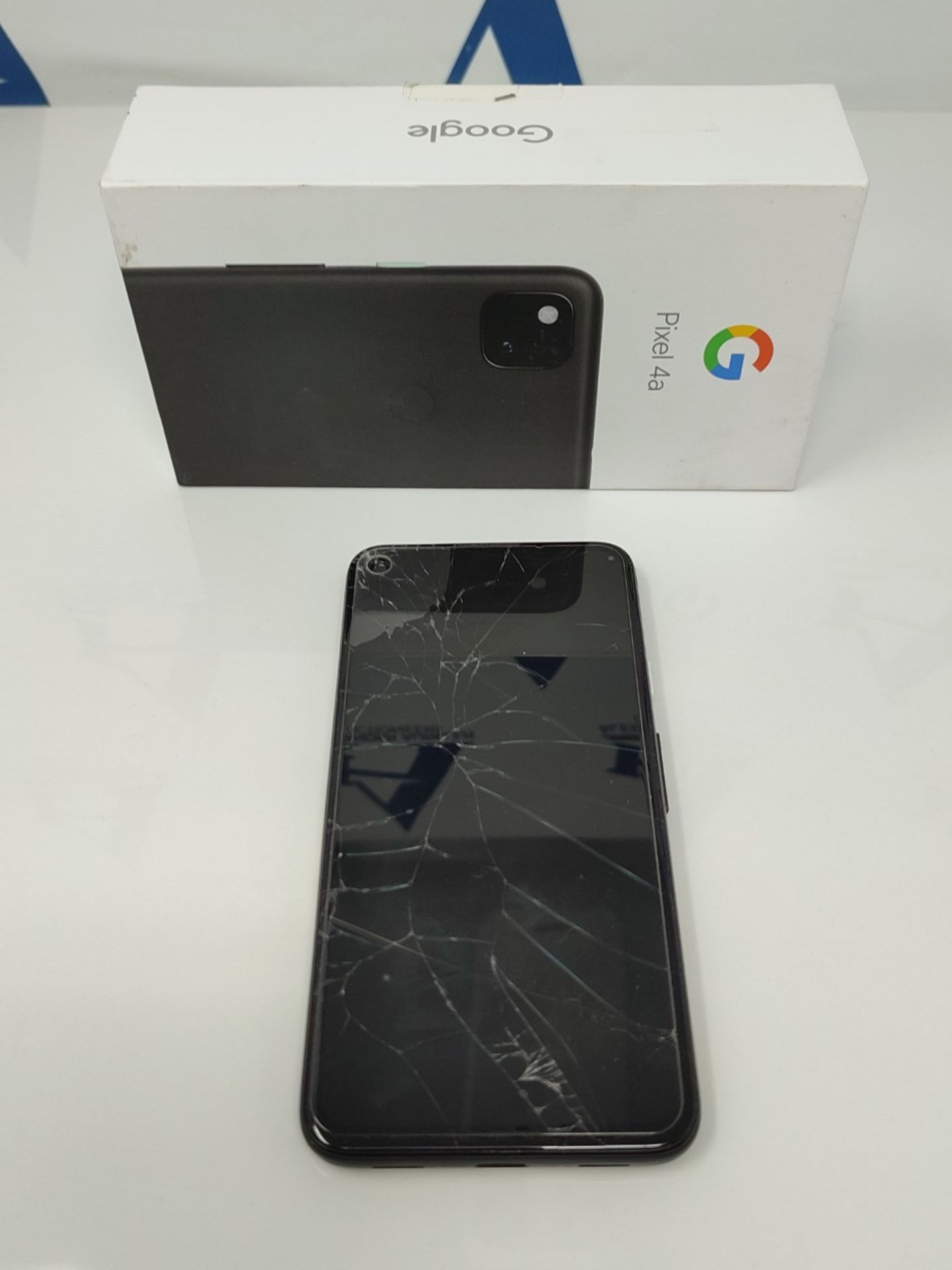 RRP £349.00 [Cracked] Google Pixel 4a Android Mobile Phone- Black, 128GB, 24 hour battery, Nightsi - Bild 2 aus 3