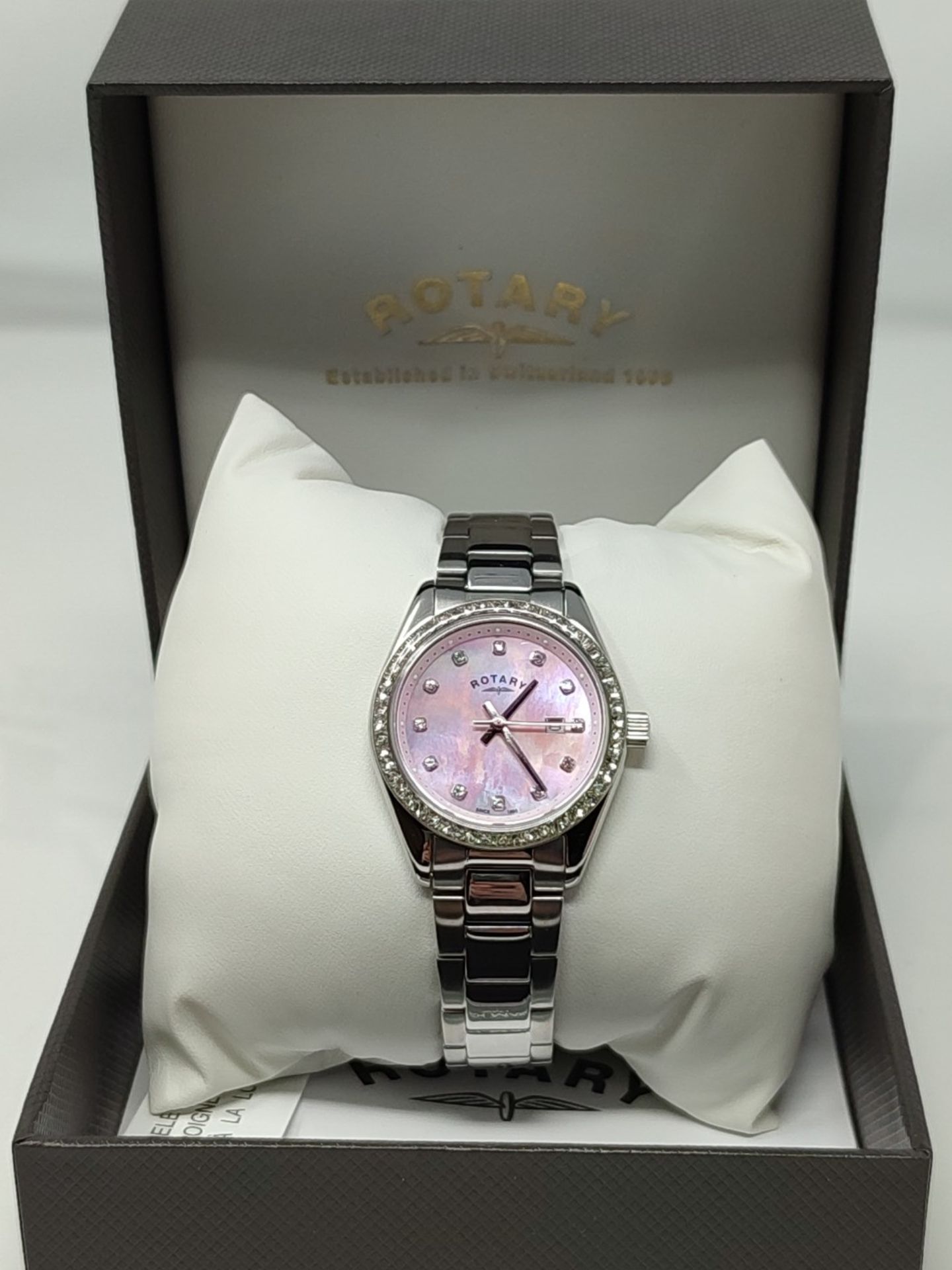 RRP £94.00 Rotary Ladies Silver Stainless Steel Watch - Image 2 of 3