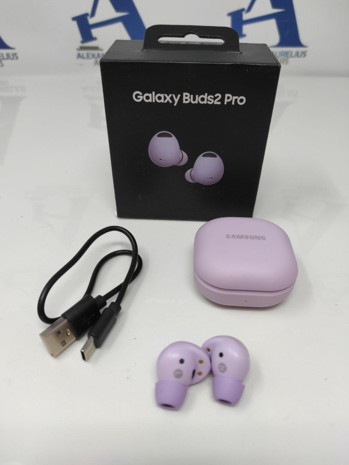 RRP £209.00 Samsung Galaxy Buds2 Pro Wireless Earphones Bora Purple (UK Version) - Image 3 of 3