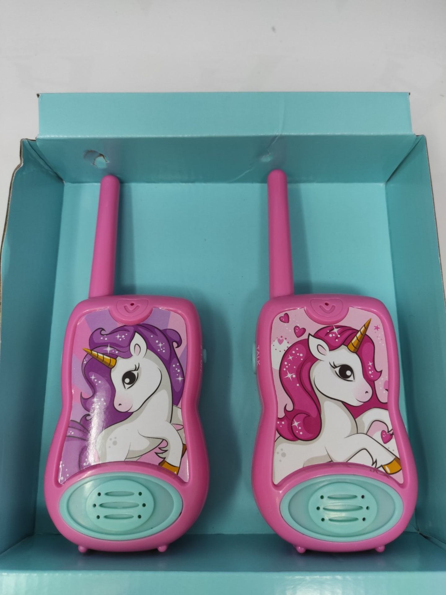 Lexibook Unicorn Walkie-talkies, communication game for children Belt clip for transpo - Image 2 of 3