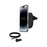 Belkin BoostCharge Wireless Charger, Magnetic Car Charger, Phone Mount Holder Compatib