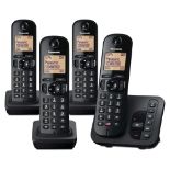 RRP £75.00 Panasonic KX-TGC264E Digital Cordless Phones: 18-min answering machine, dedicated call