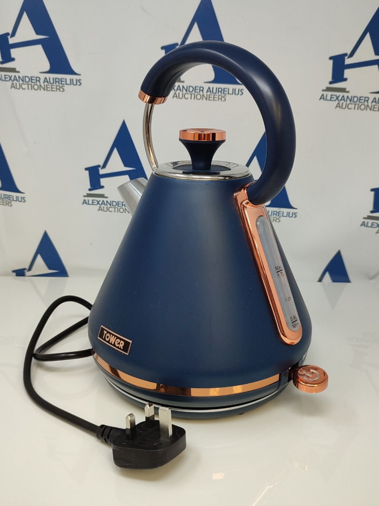 Tower T10044MNB Cavaletto Pyramid Kettle with Fast Boil, Detachable Filter, 1.7 Litre, - Bild 3 aus 3