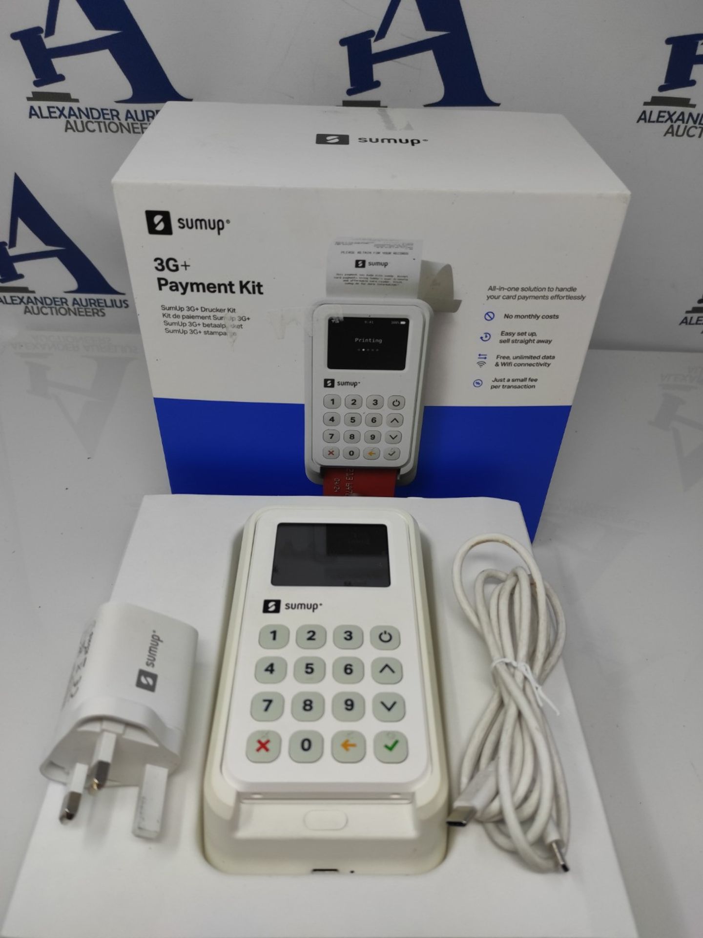 RRP £137.00 SumUp 3G Unlimited Data/WIFI Card Reader Terminal Payment Kit for Contactless Payments - Image 2 of 2