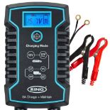 Ring Automotive RSC808, 8Amp Battery Charger and Maintainer. 12V & 24V Smart Charger,
