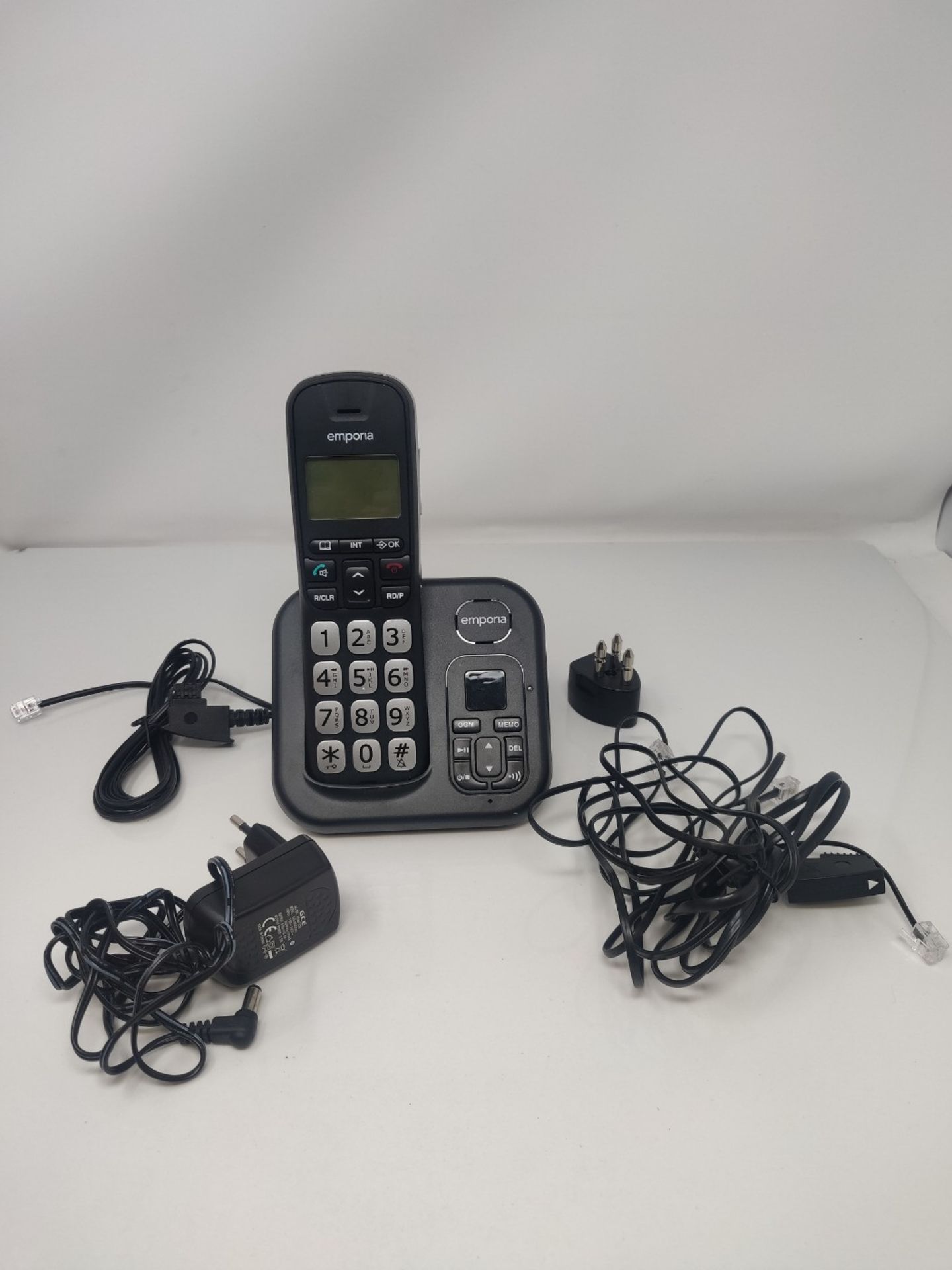Emporia GD61AB, Cordless Telephone, DECT Portable, Illuminated Display, Answering Mach - Image 3 of 3