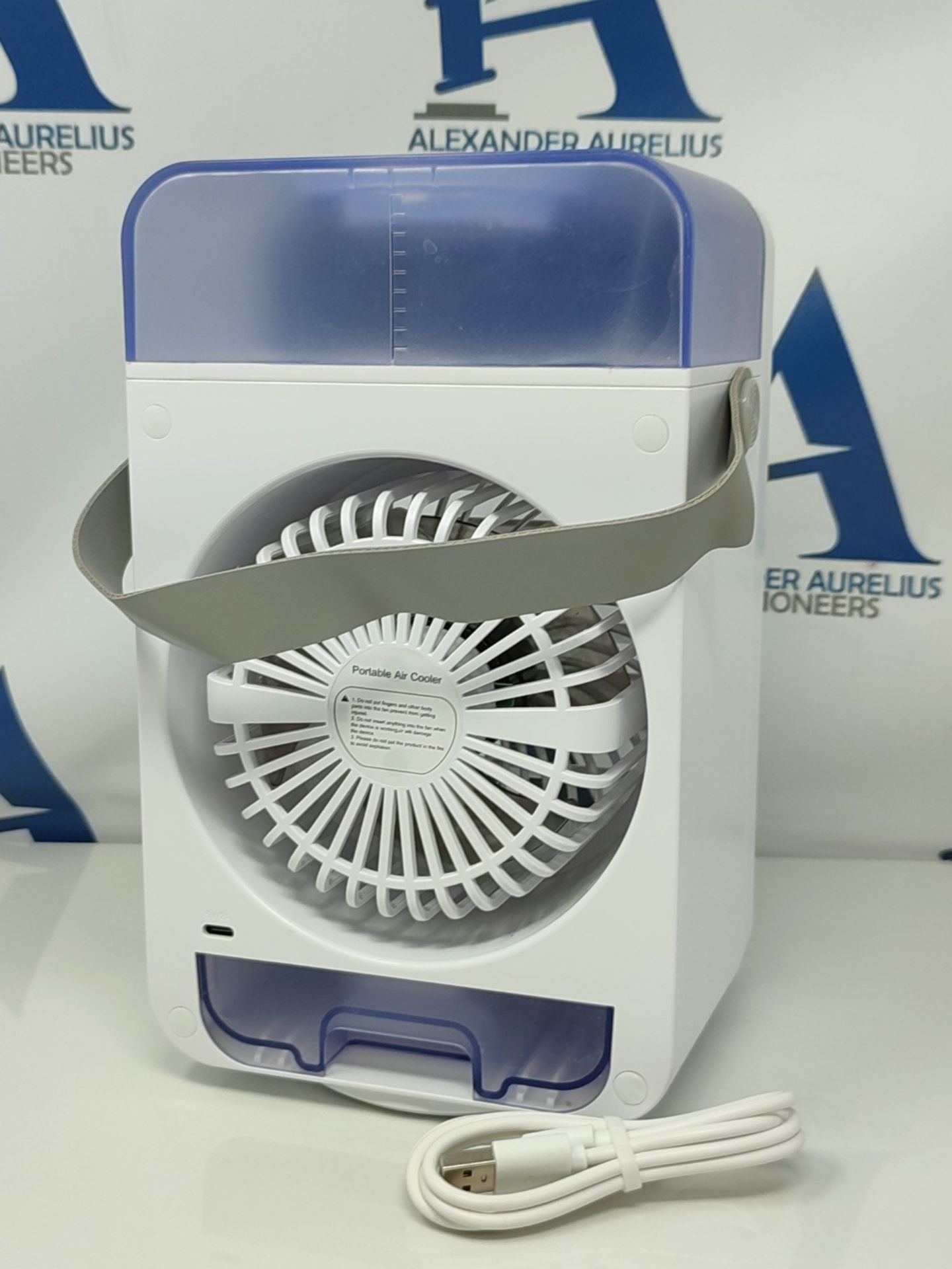 Air Cooler,ZASTION 4 in 1 Portable Air Conditioner,Mini Evaporative Cooler, 90° Oscil - Image 3 of 3
