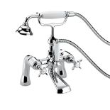 RRP £237.00 Bristan N BSM C CD 1901 Pillar Bath Shower Mixer - Chrome