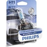 Philips WhiteVision ultra H11 car headlight bulb, single blister