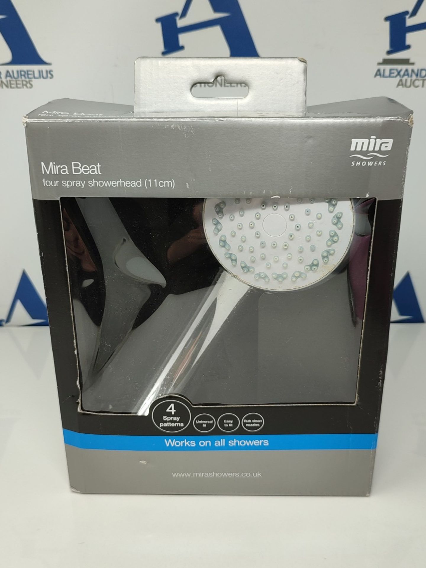 Mira Showers Beat Shower Head Handheld Shower Head 4 Spray Shower Head 110 mm Chrome 1 - Bild 2 aus 3