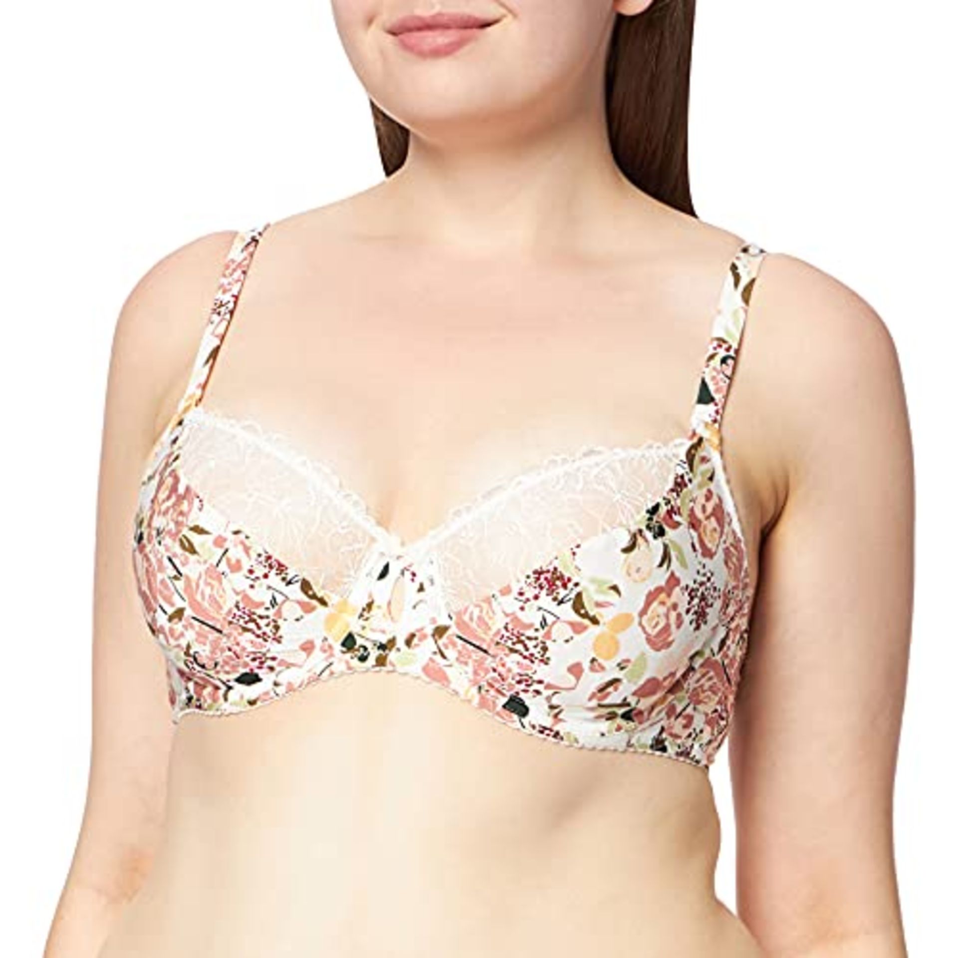 Sans Complexe Women's Agnes 70aag61 Classic Underwired Bra Printed Floral Pink 85C
