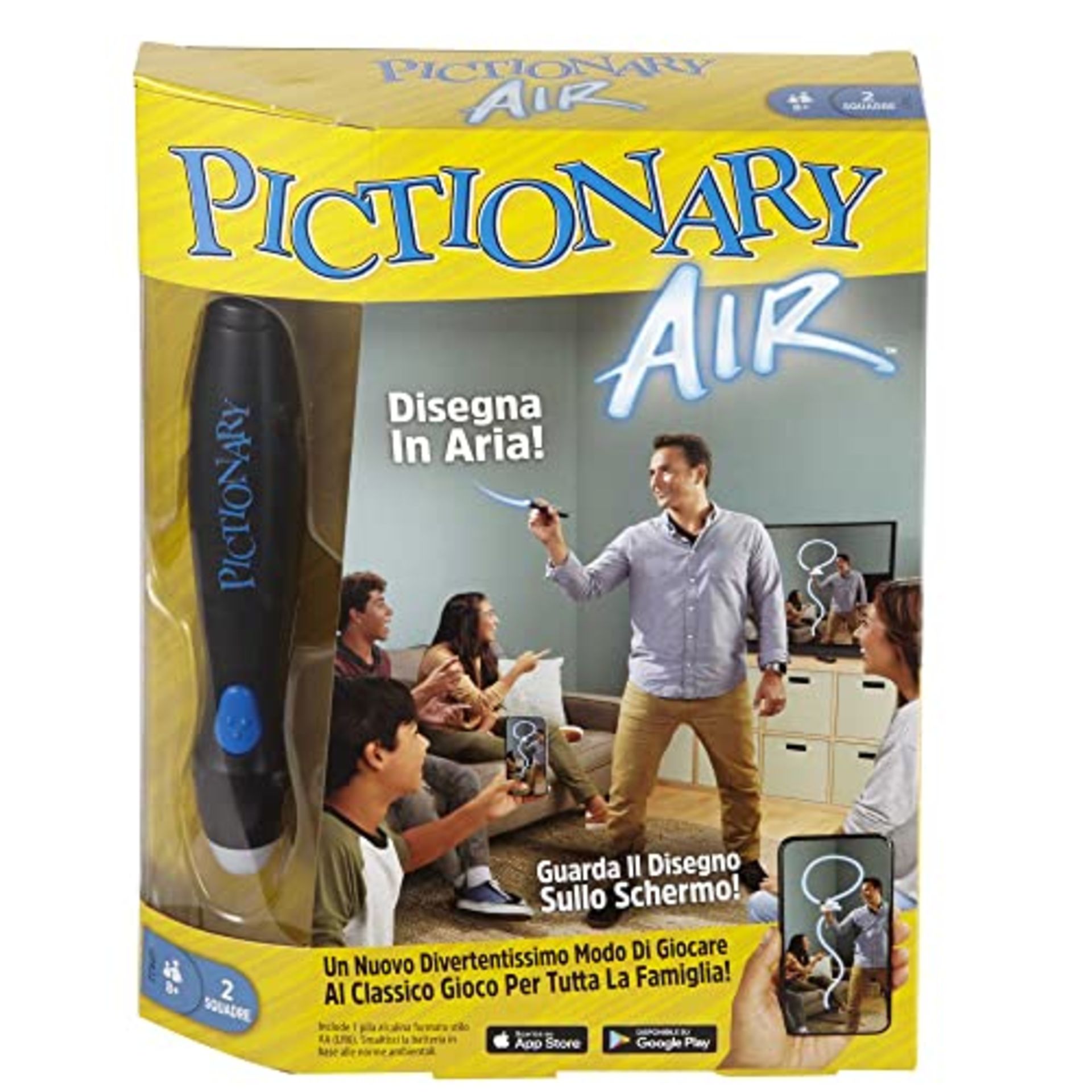 Mattel Games - Pictionary Air Gioco per Disegnare in Aria, Gioco per Famiglie e Bambin