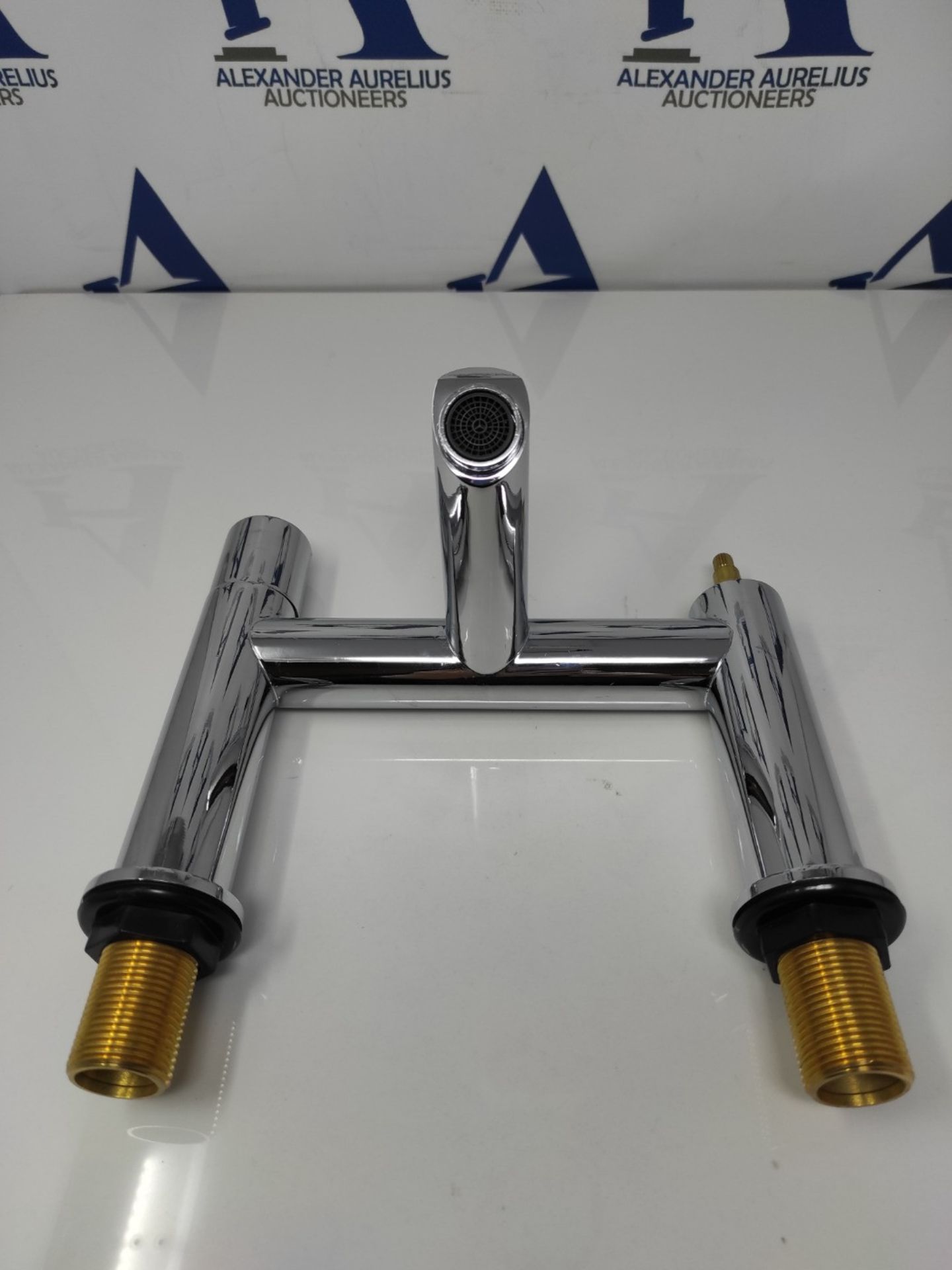 [INCOMPLETE] Luckyhome Bath Mixer Tap,Bathroom Double Lever Bath Tub Filler Mixer Tap - Image 2 of 3