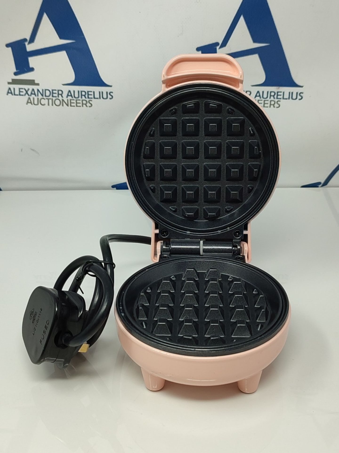Tiastar ABW59 Mini Waffle Maker, Power/Ready Indicator Light, Non Stick Coating, 550 W - Bild 3 aus 3