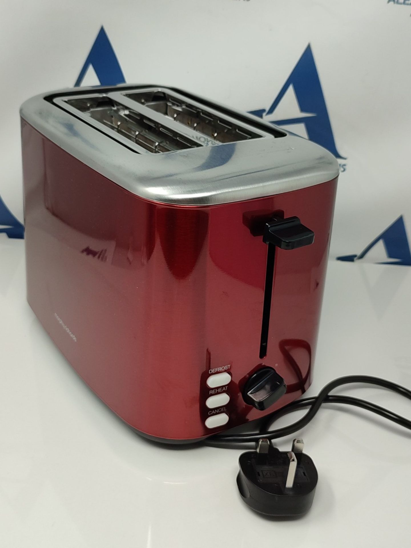 Morphy Richards Equip Red 2 Slice Toaster - Defrost And Reheat Settings - 2 Slot - Sta - Image 3 of 3