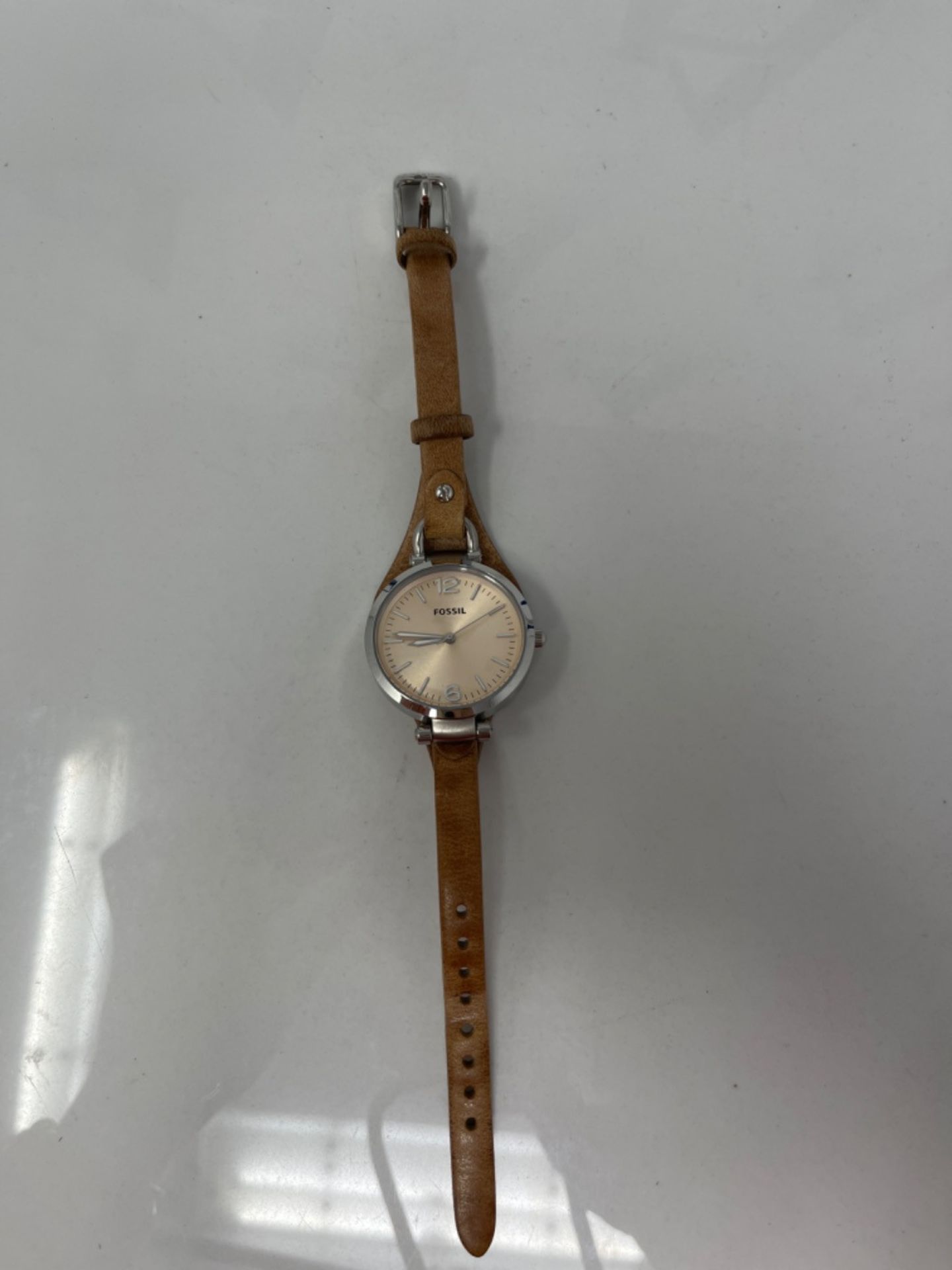 RRP £79.00 FOSSIL Womens Watch Georgia, 32mm case size, Quartz movement, Leather strap - Image 3 of 3