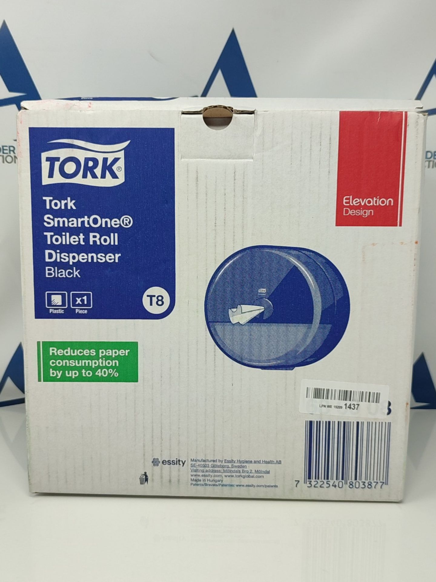 Tork SmartOne Toilet Roll Dispenser Black T8, High Capacity, Elevation Range, 680008 - Bild 2 aus 3