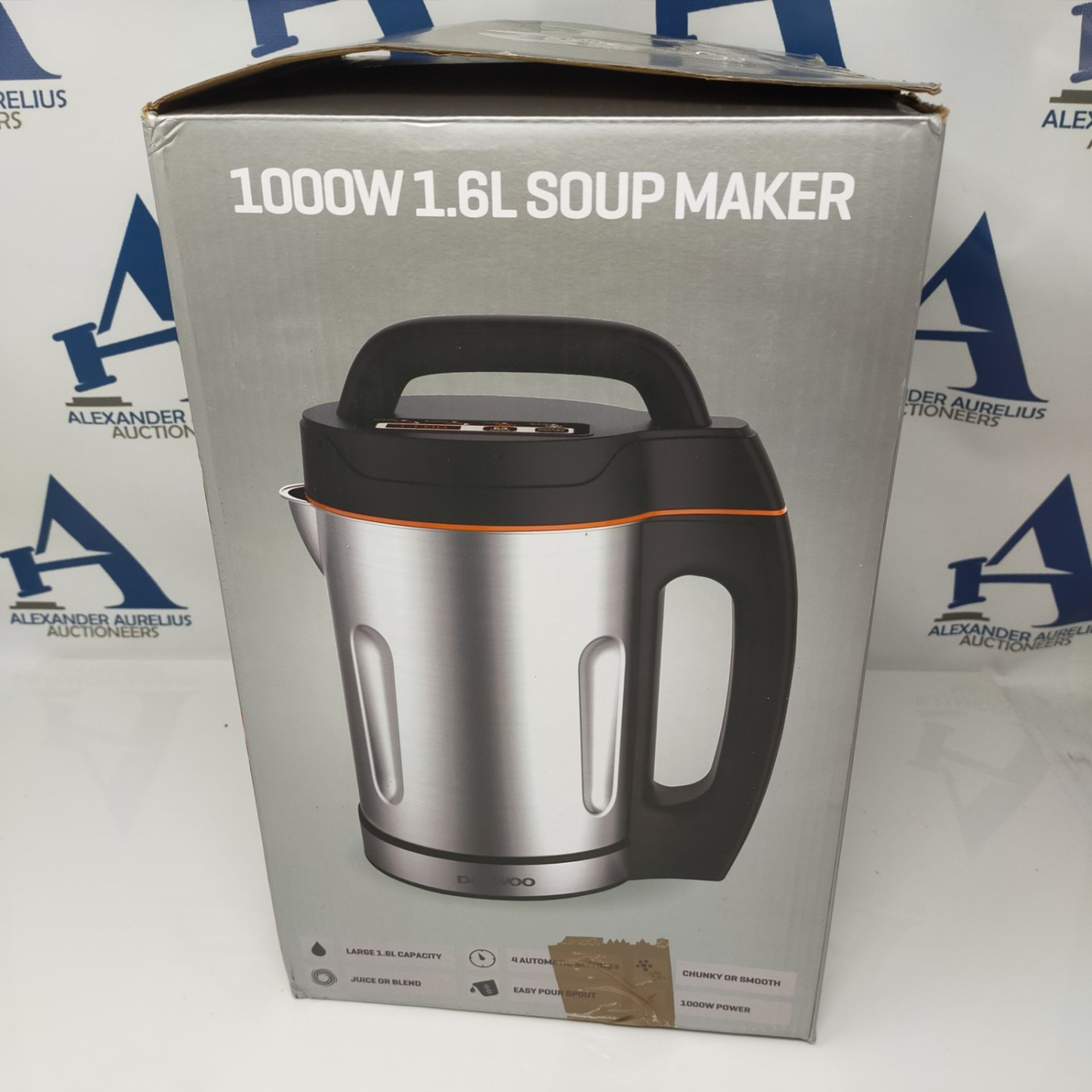 Daewoo SDA1714 Soup Maker | Usage-1000W | 1.6L Capacity | Ideal for Smooth & Chunky So - Bild 2 aus 3
