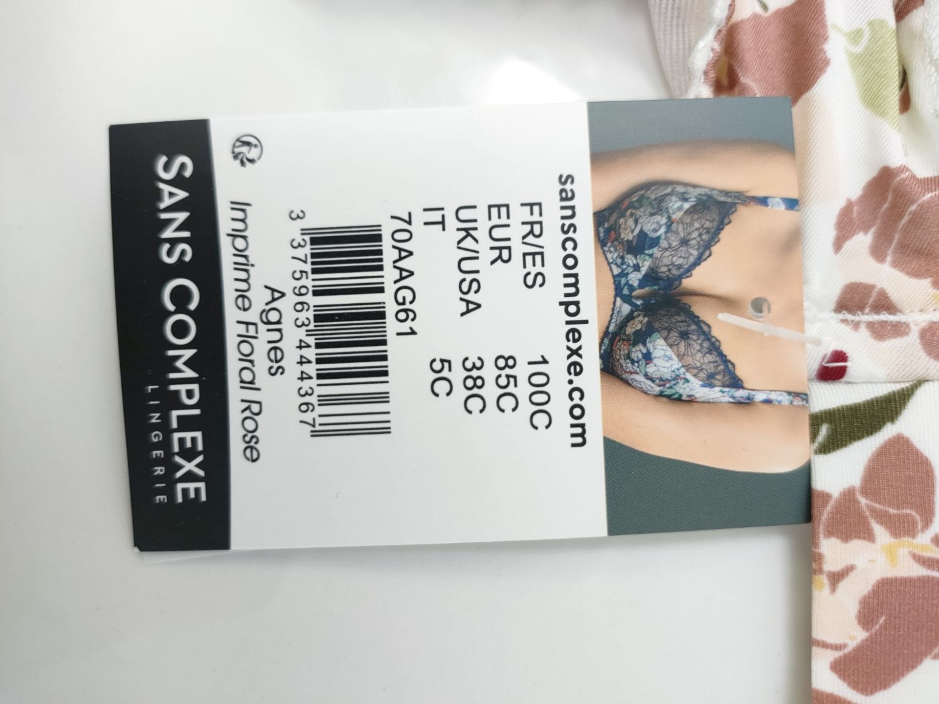 Sans Complexe Women's Agnes 70aag61 Classic Underwired Bra Printed Floral Pink 85C - Image 3 of 3