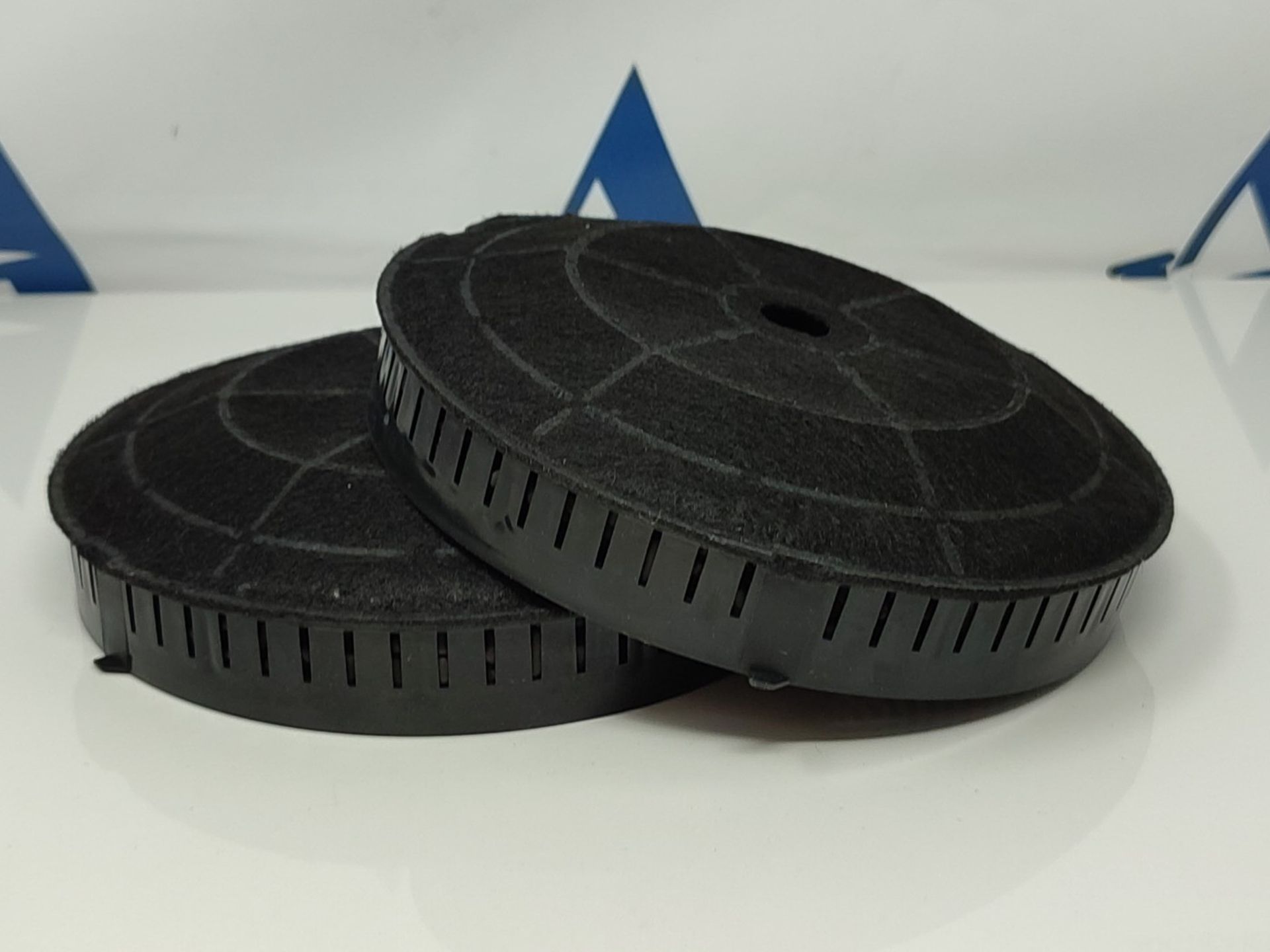 SPARES2GO Type 57 Round Carbon Filter compatible with Bosch DEM63AC00B/01 DEM63AC00B/0 - Image 2 of 2