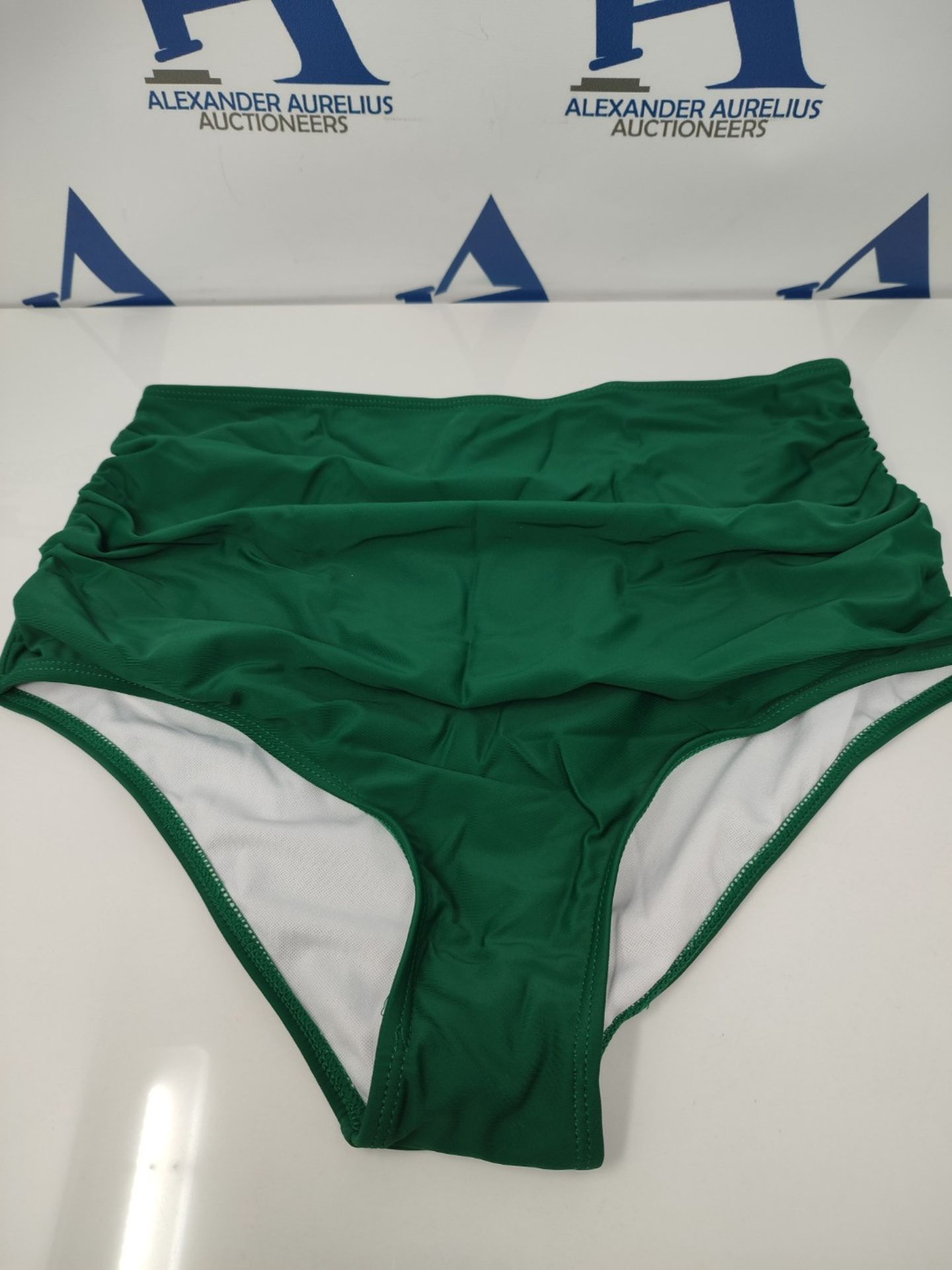 Women's Flounce Bikini Set High Waist Two Pieces Swimsuit Green-1 M - Image 3 of 3