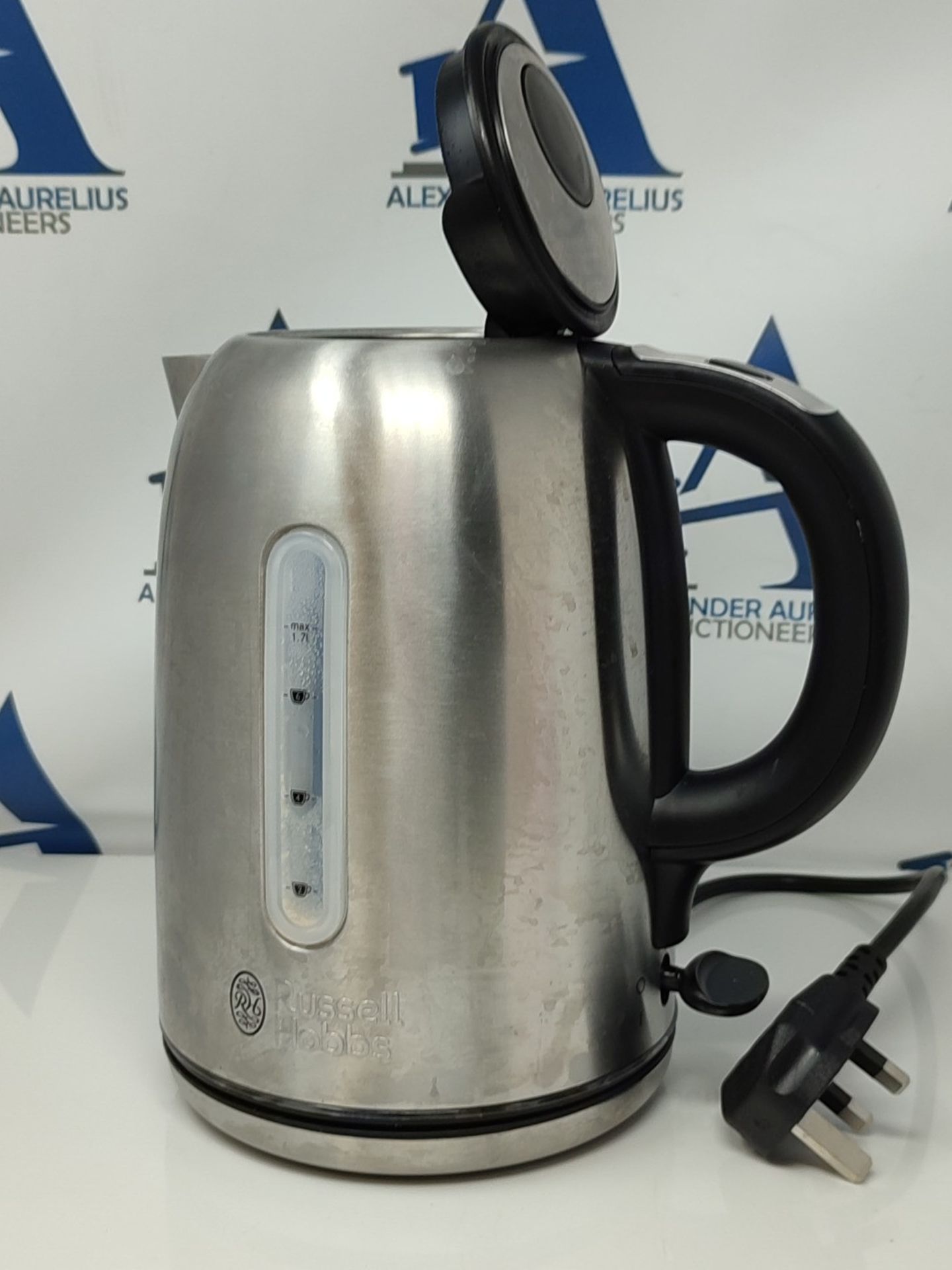 Russell Hobbs 20460 Quiet Boil Kettle, Brushed Stainless Steel, 3000W, 1.7 Litres - Image 2 of 2